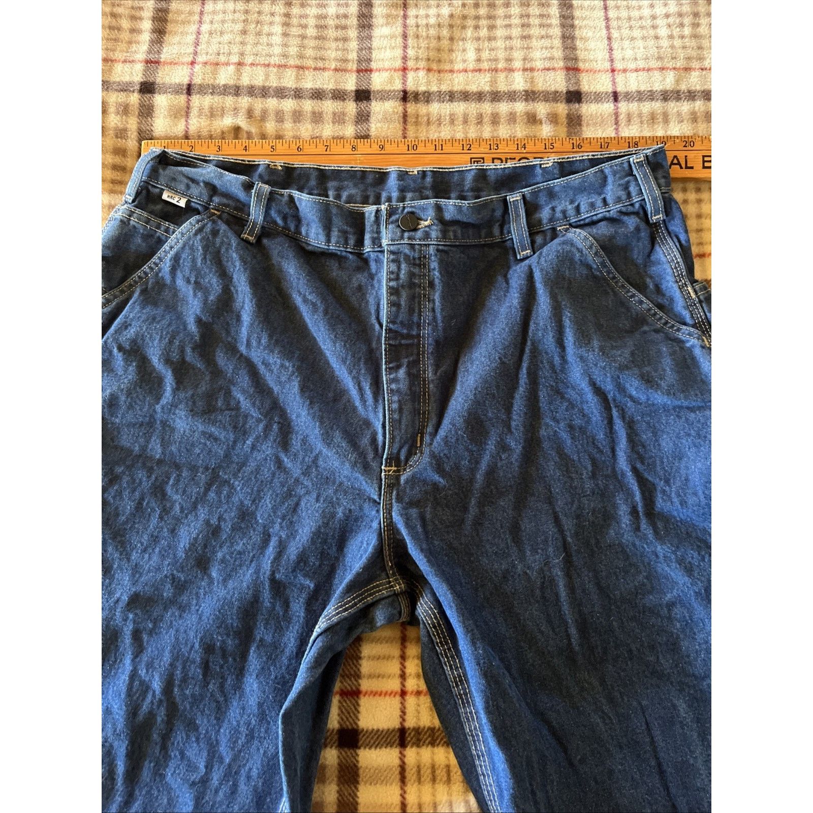 Carhartt Carhartt Flame Resist Jeans Men’s 38x32 Denim Blue Dark Wash Size US 38 / EU 54 - 7 Thumbnail