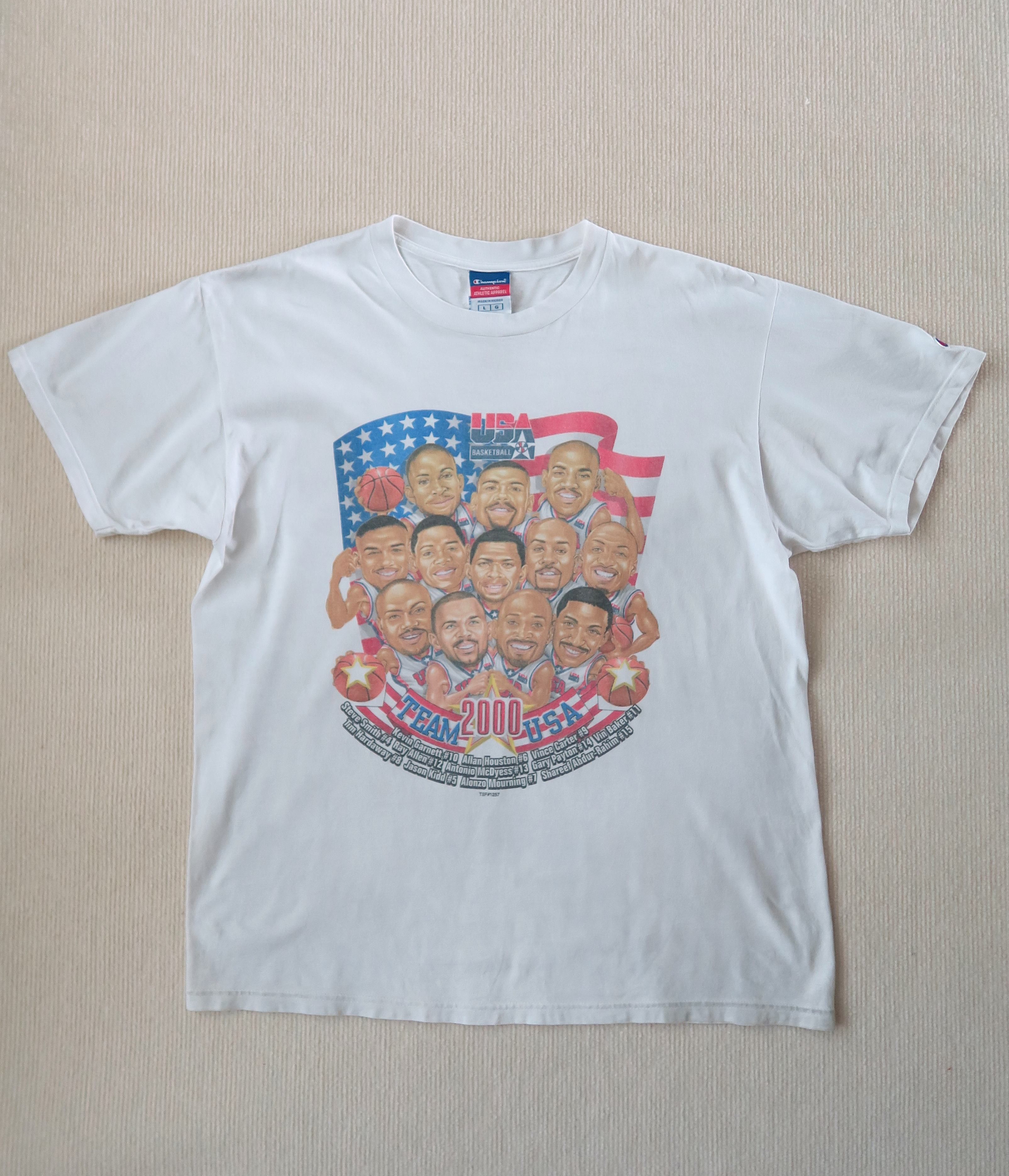 Champion Vintage Champion USA Dream Team 2000 Olympics T-Shirt Size US L / EU 52-54 / 3 - 2 Thumbnail