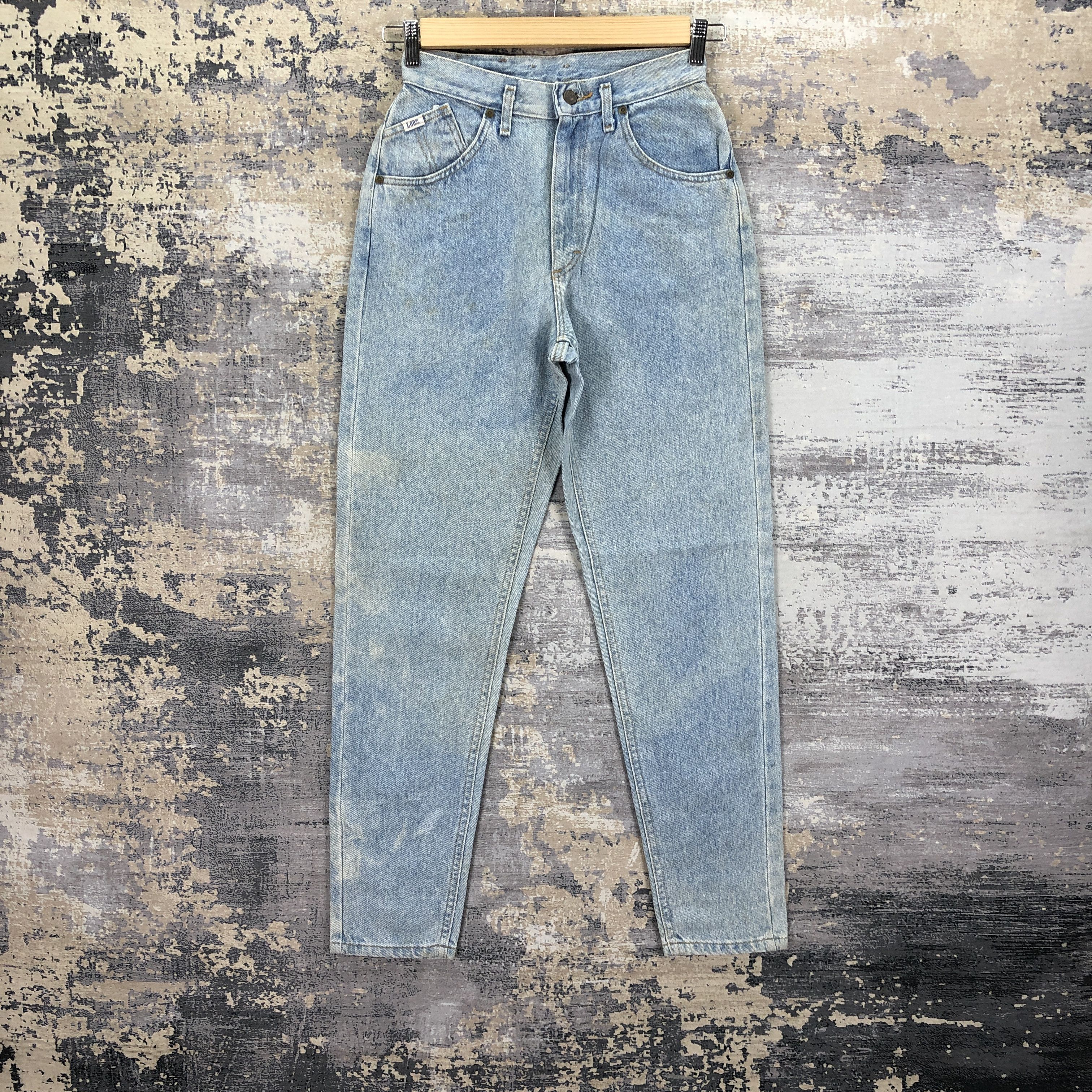 Lee Vintage 80s Lee Jeans Light Wash Lee Sun Faded Denim Size 24" / US 00 / IT 34 - 2 Thumbnail