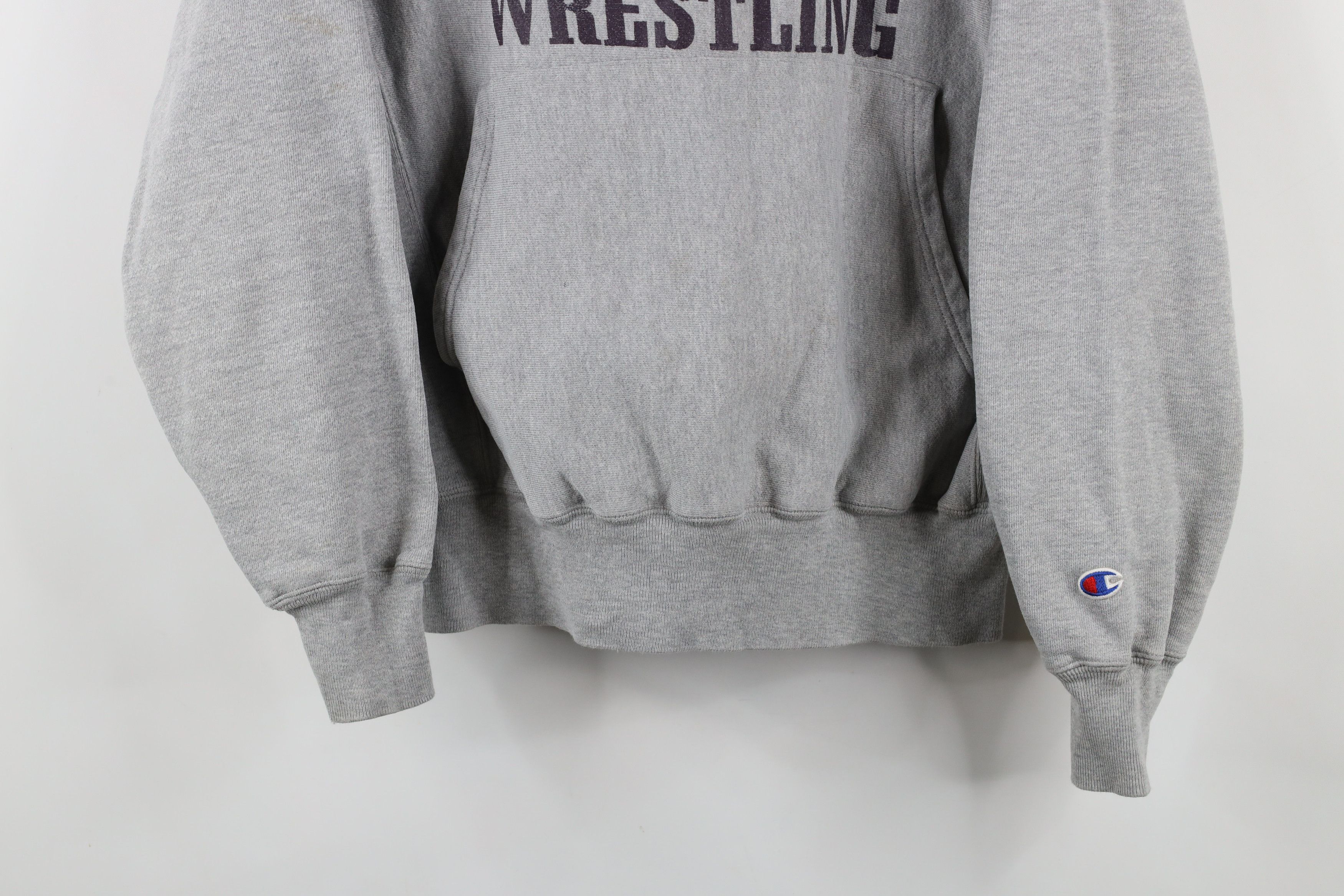 Champion × Vintage Vintage 90s Champion Reverse Weave Hoodie Sweatshirt Gray Size US S / EU 44-46 / 1 - 3 Thumbnail