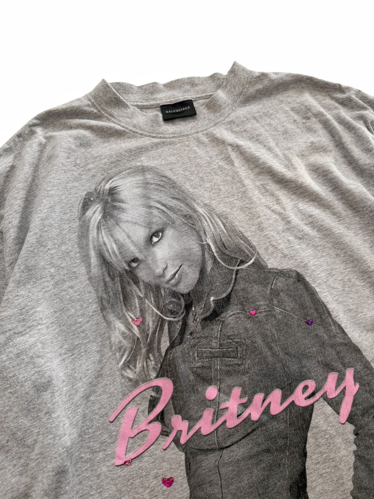Balenciaga RARE Britney Spears Vintage Bedazzled Shirt Size US M / EU 48-50 / 2 - 4 Thumbnail