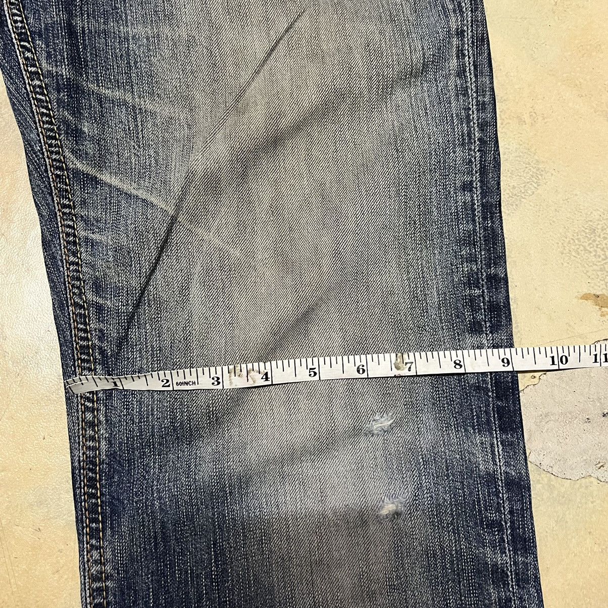 Edwin × Japanese Brand Edwin 503 Premium Made In Japan Distressed Denim Jeans Size US 33 - 13 Thumbnail