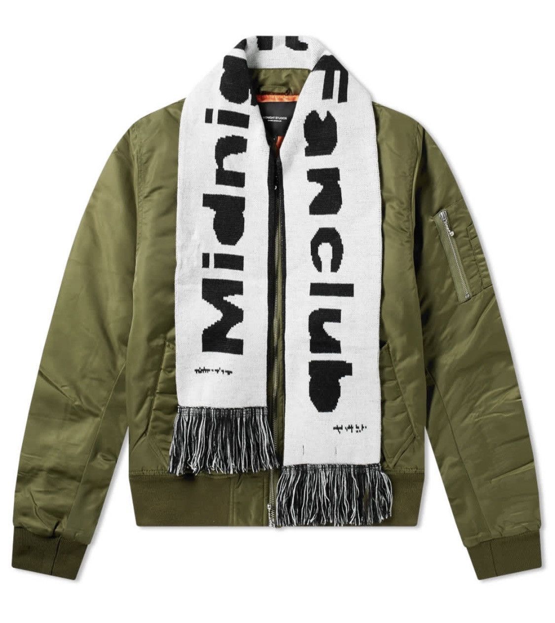 Midnight Studios New Midnight Studios MA-1 Bomber Detachable Logo Scarf 3 L Size US L / EU 52-54 / 3 - 2 Thumbnail