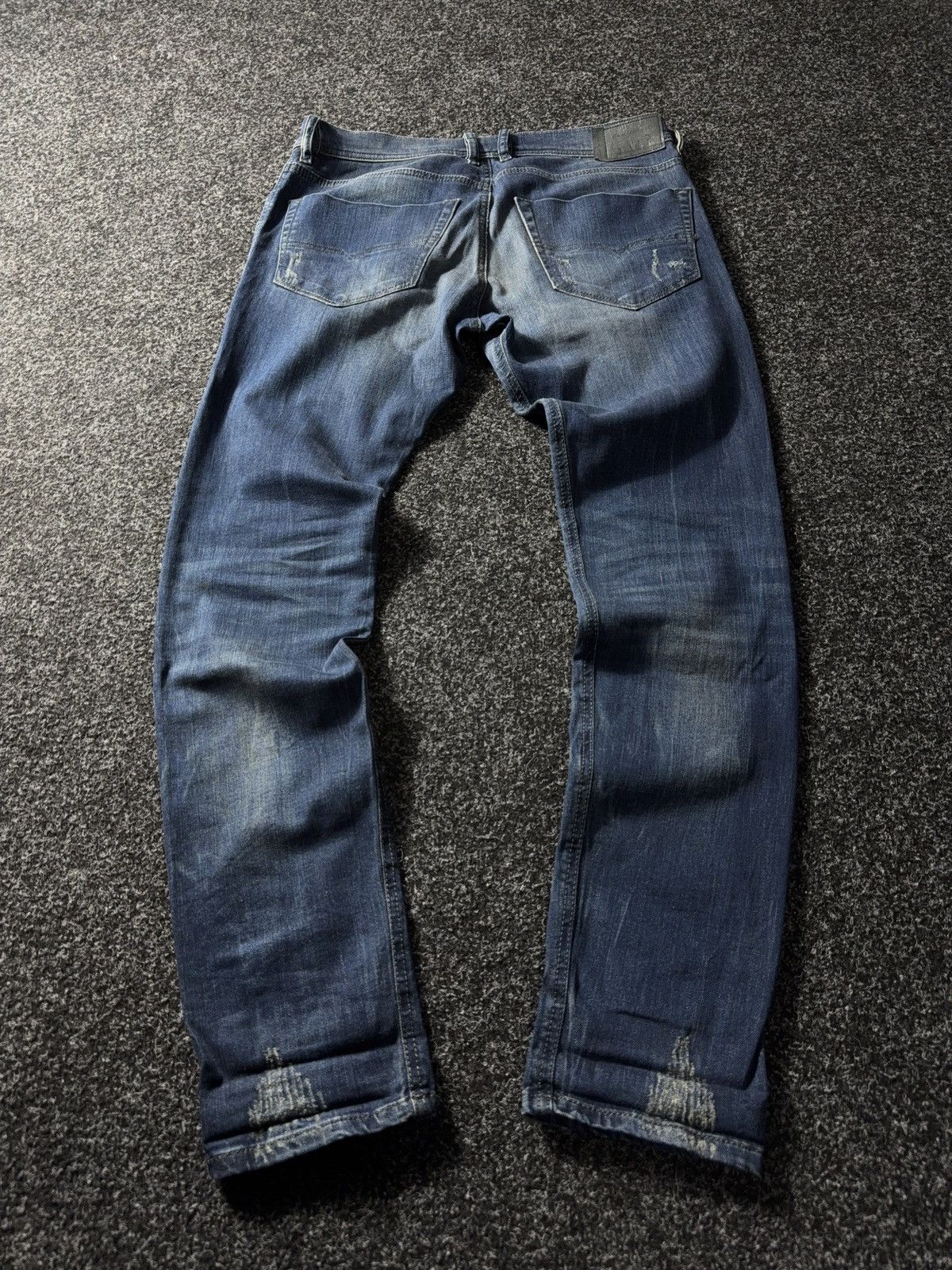 Distressed 2000s Diesel denim pants jeans y2k style