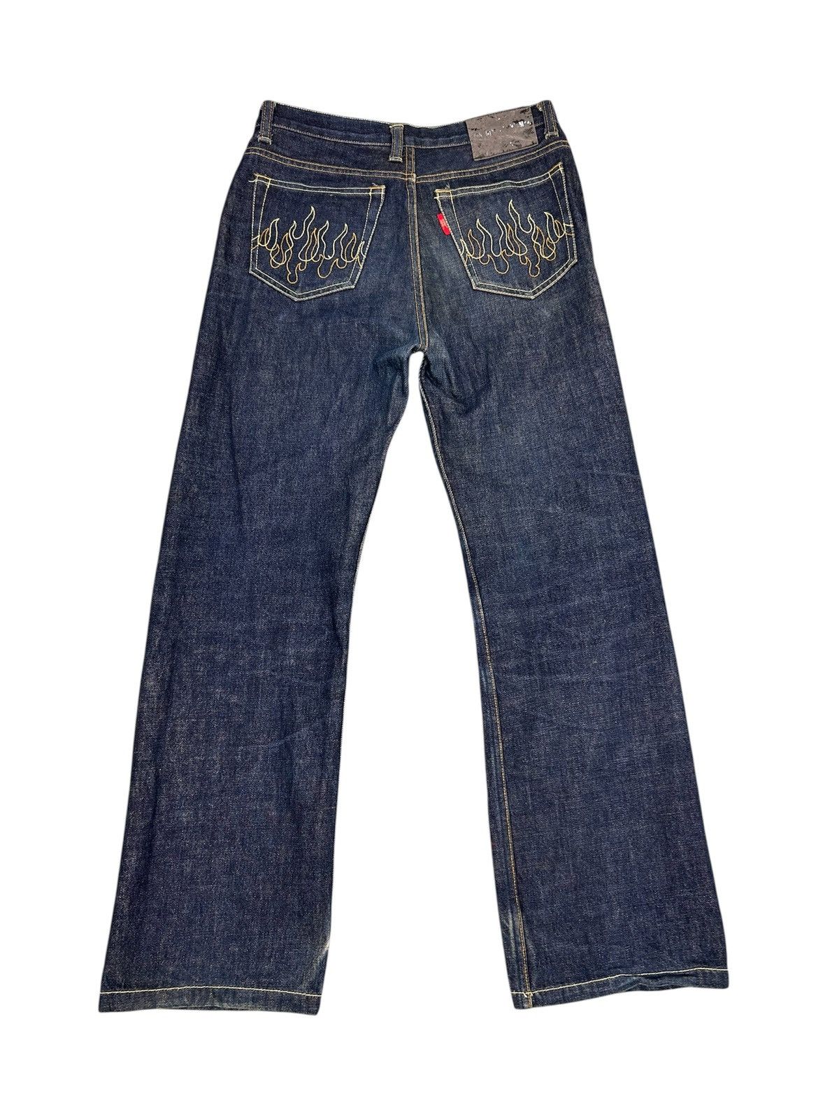 Japanese Brand Miracle Women Fire Denim Jeans S045 Size 29" - 1 Thumbnail