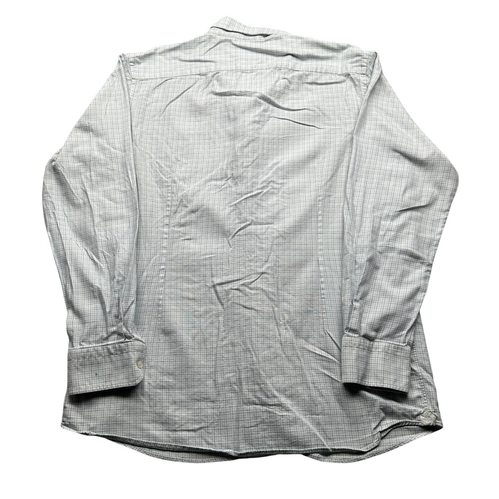 Other Emanuel Berg Modern Fit Graph Check Button Shirt Mens 17 XL Size US XL / EU 56 / 4 - 2 Thumbnail