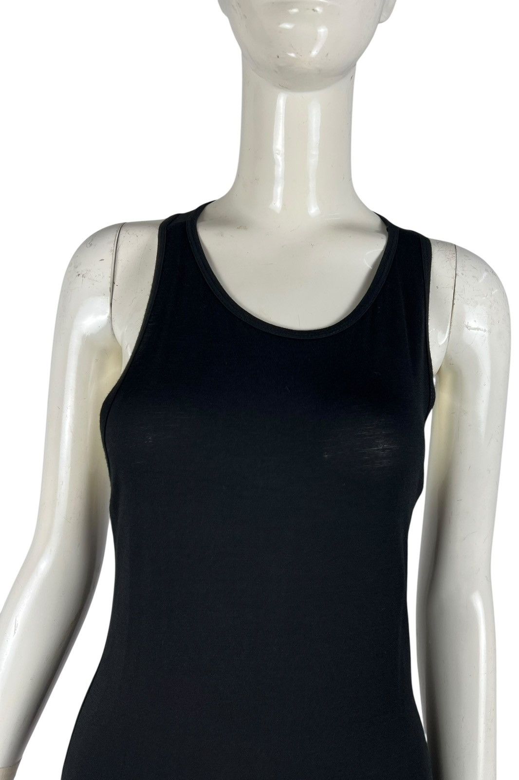 Fendi Vintage Fendi 2000s Black Racerback Midi Dress Size S / US 4 / IT 40 - 4 Thumbnail