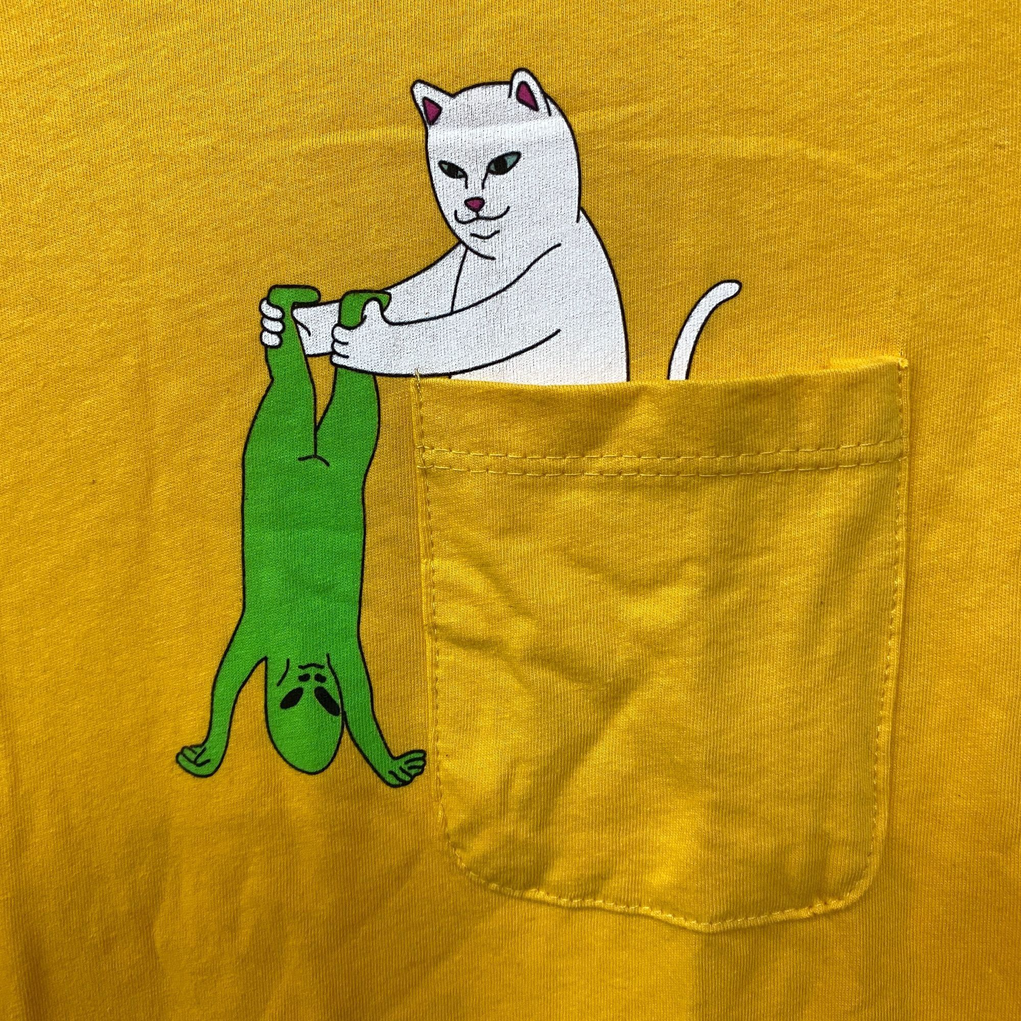 RIPNDIP RIPNDIP Lord Nermal Break Yo Self Alien Yellow T-Shirt Extra Size XS / US 0-2 / IT 36-38 - 3 Thumbnail