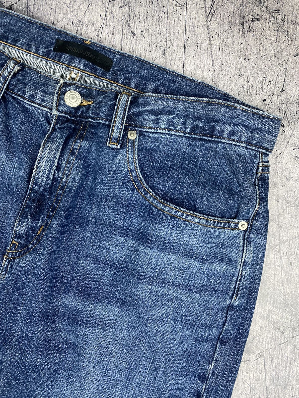 Christophe Lemaire × Japanese Brand × Uniqlo Uniqlo Dark Blue Indigo Jeans Denim Pants Size US 33 - 10 Thumbnail