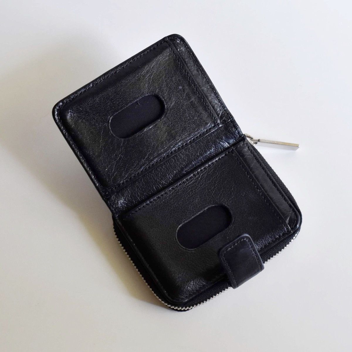 Yohji Yamamoto Yohji Yamamoto POUR HOMME black genuine leather zip wallet Size ONE SIZE - 4 Thumbnail