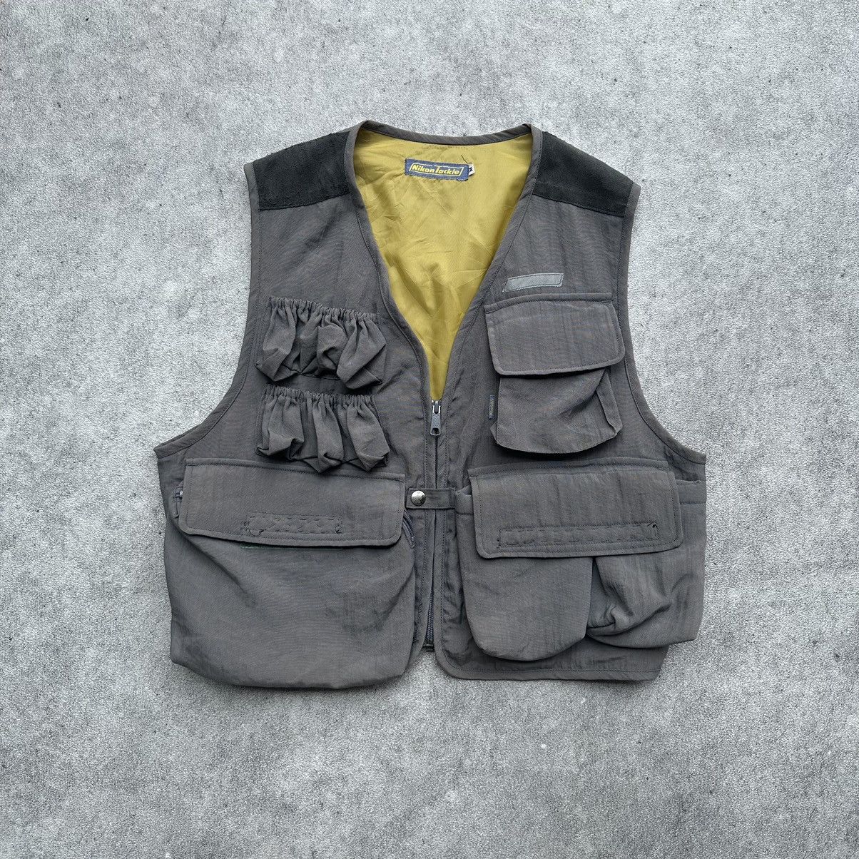 Japanese Brand × Nikon 90s Nikon Tackle Tactical Multipocket Vest Jacket Size US L / EU 52-54 / 3 - 1 Thumbnail