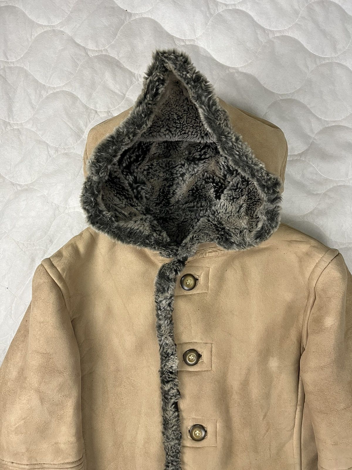 If Six Was Nine PPFM Suede Coat Jacket with Fur Sherpa Lined Size US M / EU 48-50 / 2 - 3 Thumbnail