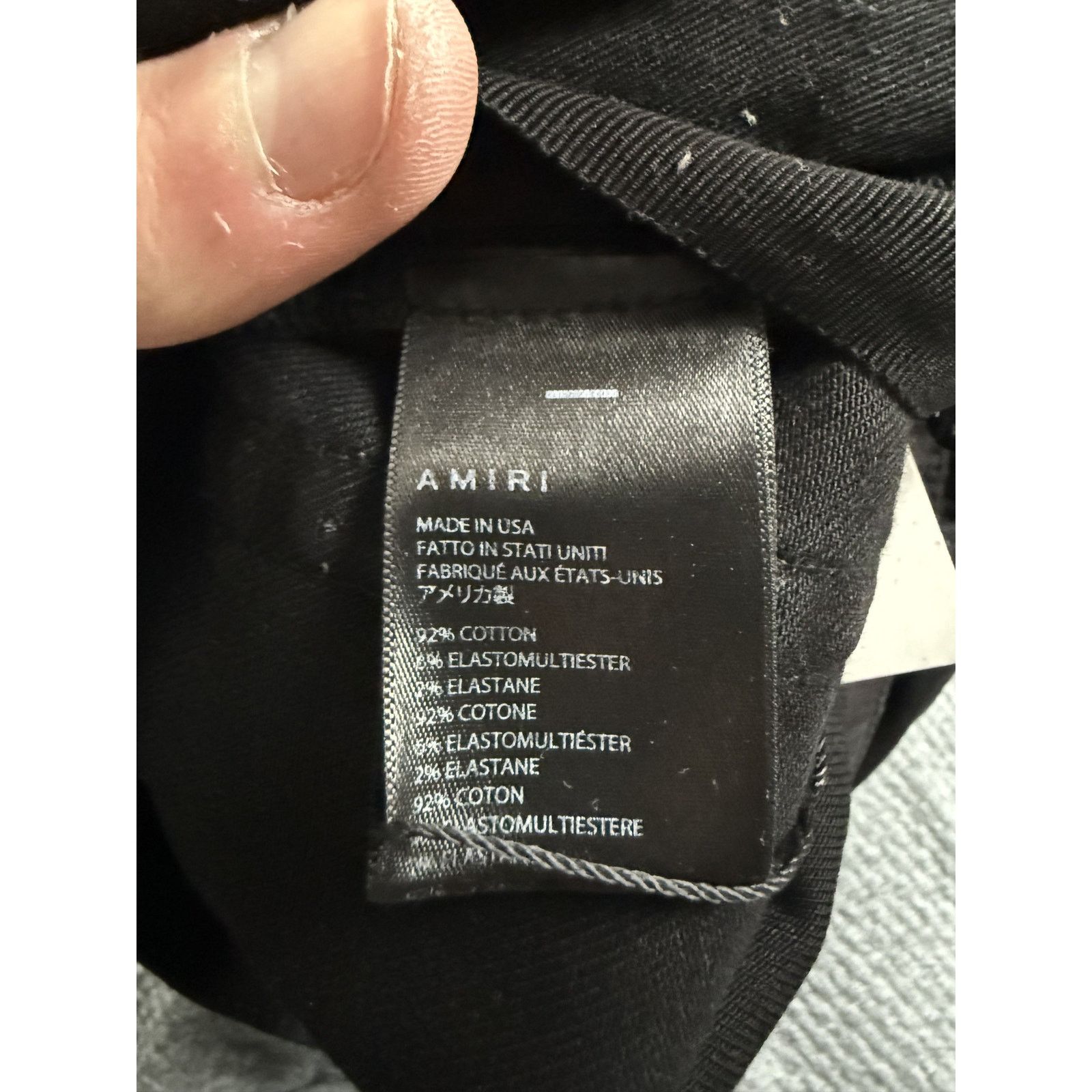 Amiri Amiri Jeans Black Thrasher Plain 28 Used Size US 28 / EU 44 - 4 Thumbnail