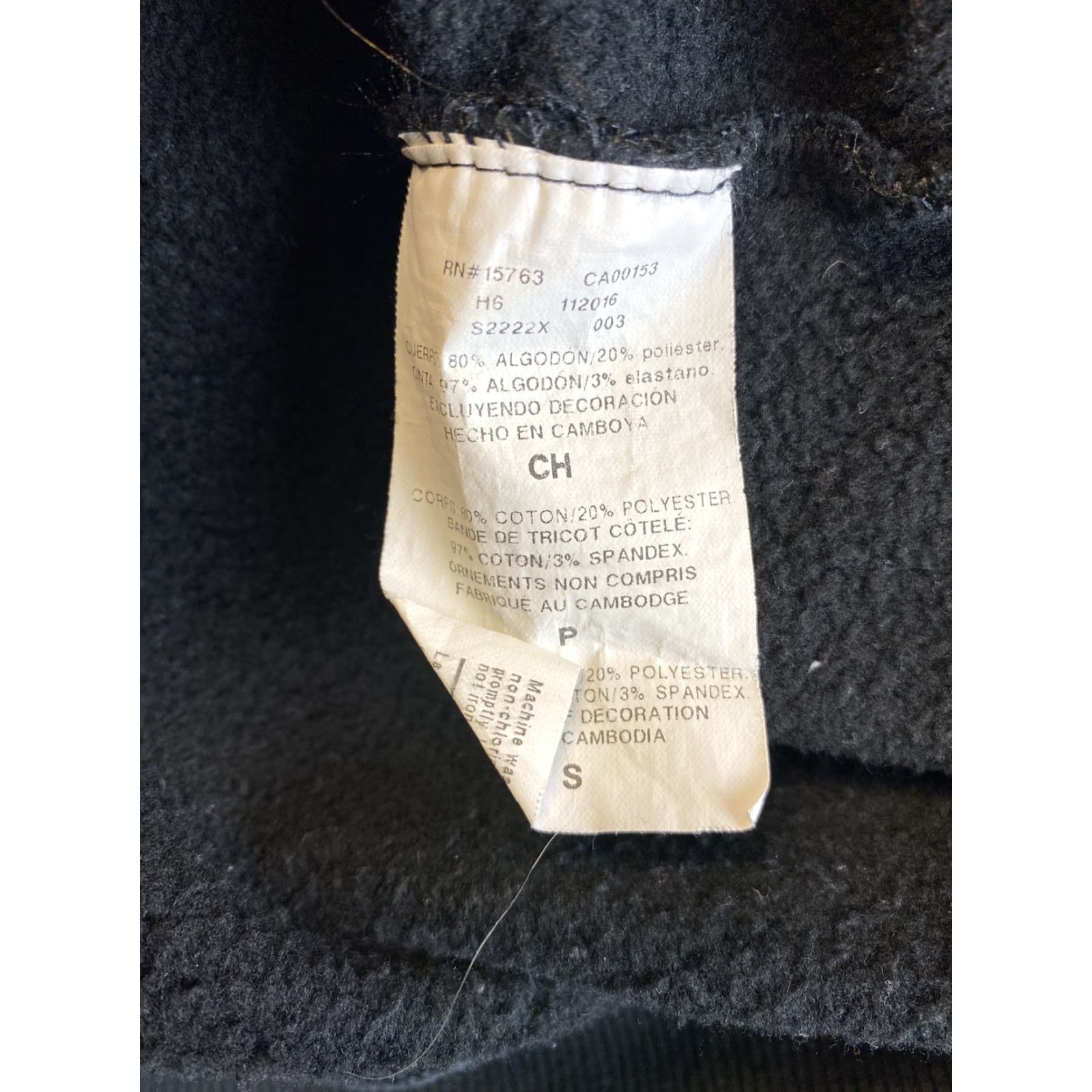 Champion Champion S Black Big Logo Pullover Hoodie Size Small /36-55 Sweatshirt Size US S / EU 44-46 / 1 - 7 Thumbnail