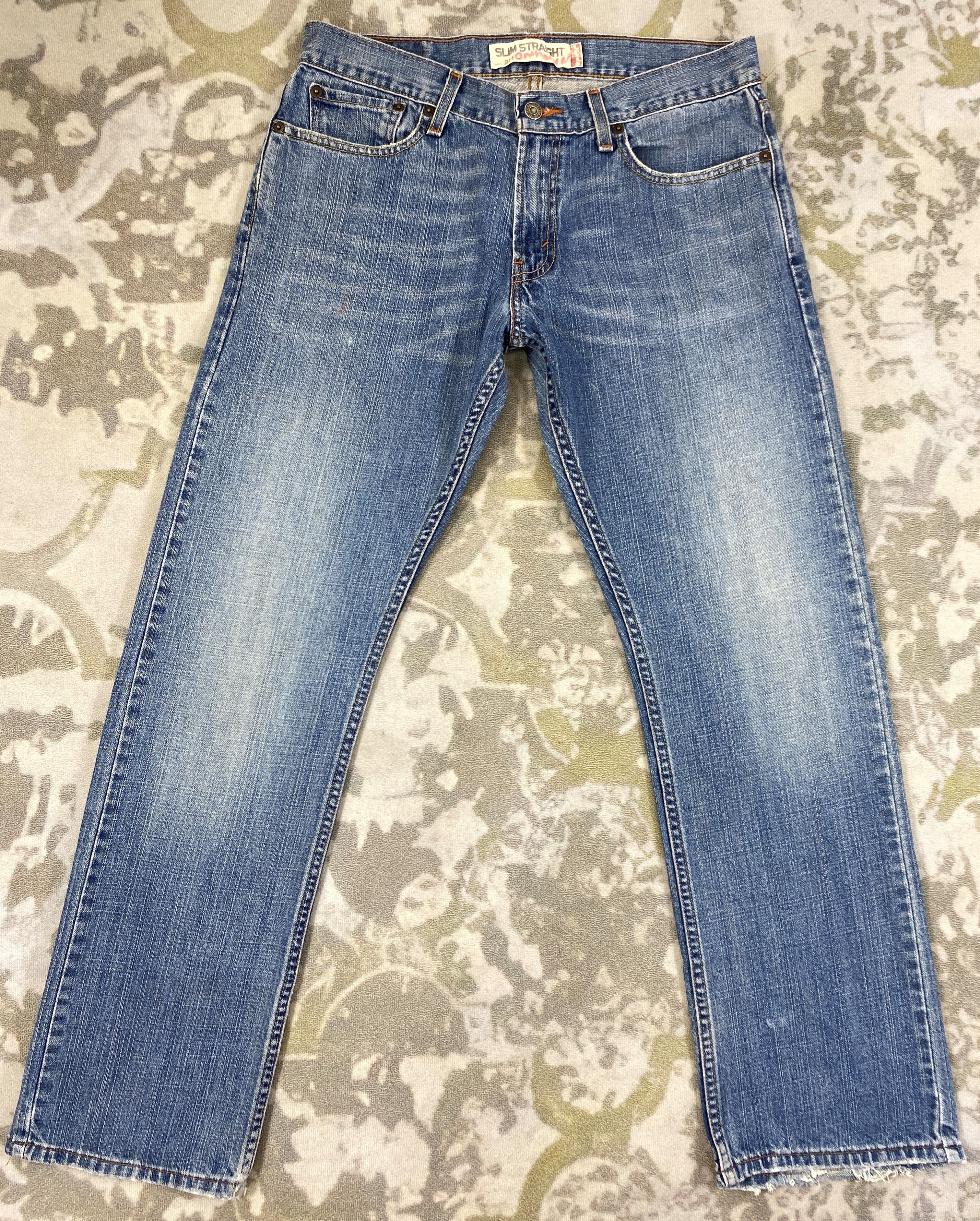 image of Distressed Denim x Hype Distressed Blue Vintage Levi's 514 33X30 Denim -Sj125 in Blue Distressed