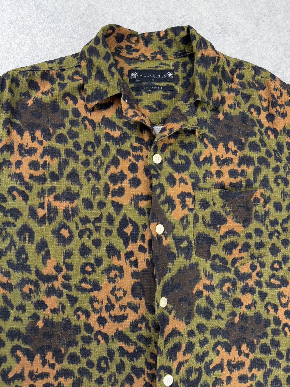 Allsaints Allsaints Styx Printed Short Sleeve Shirt Size S Size US S / EU 44-46 / 1 - 3 Thumbnail