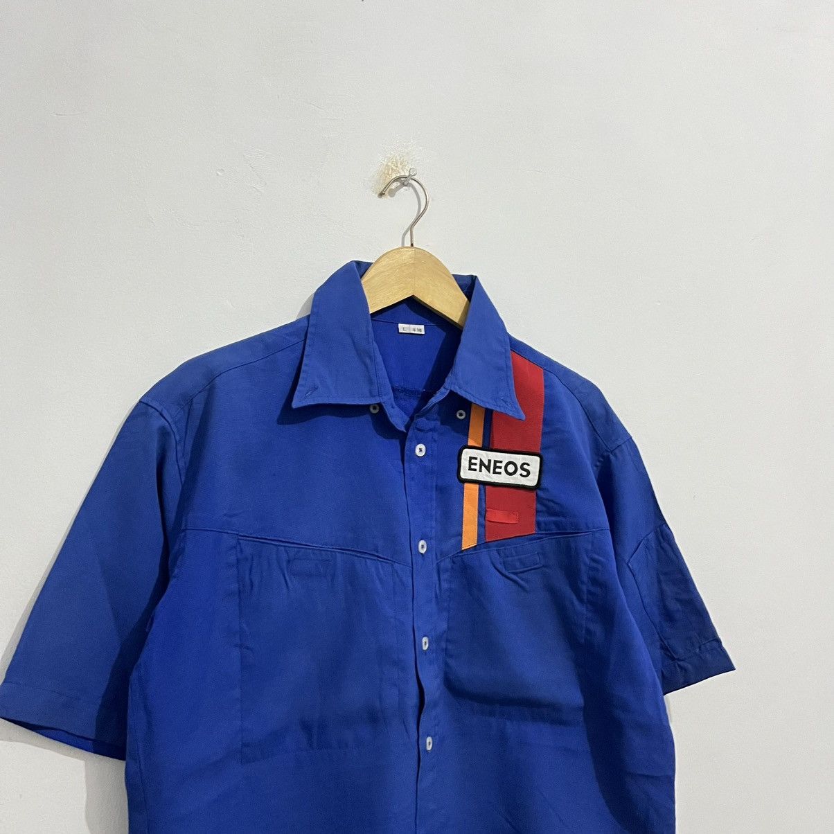 Japanese Brand Vintage Eneos Racing Work Shirt Size US L / EU 52-54 / 3 - 3 Thumbnail