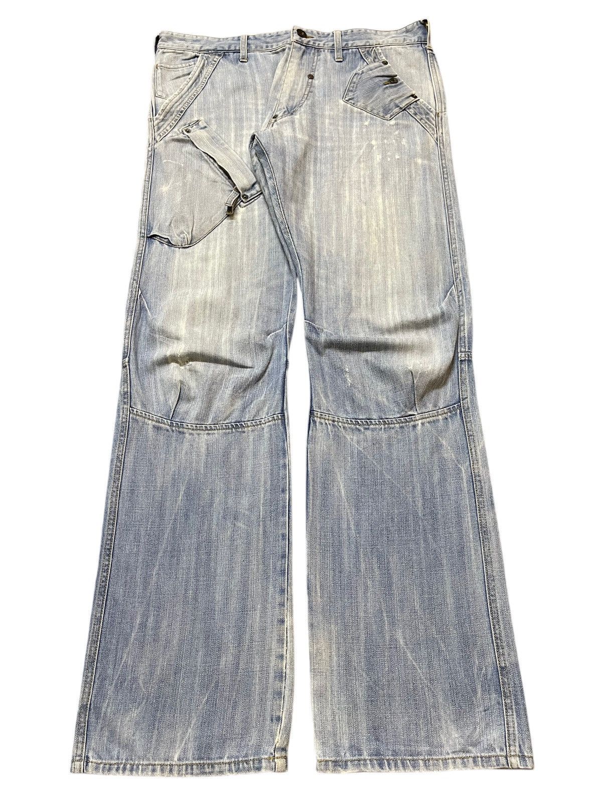 Avirex Vintage Avirex Blue Faded Wash Tactical Style Baggy Jeans Size US 36 / EU 52 - 1 Thumbnail