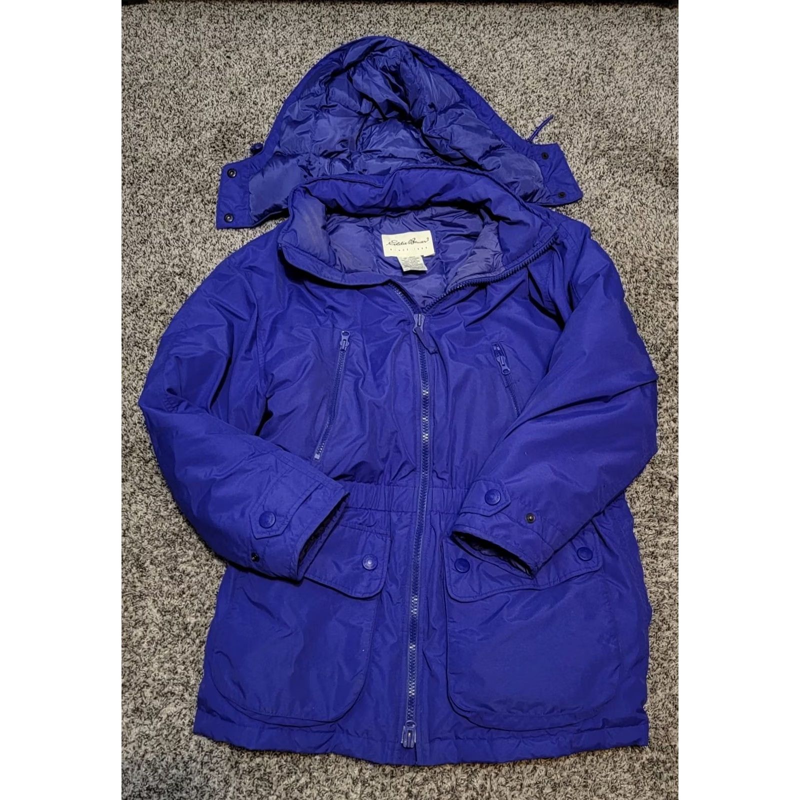 Eddie Bauer VINTAGE Eddie Bauer Women's M Parka Jacket Goose Down Insulated Snowline Purple Size M / US 6-8 / IT 42-44 - 2 Thumbnail