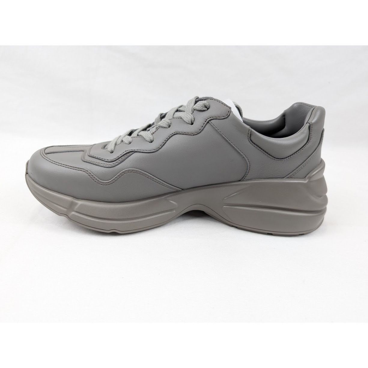 Gucci o1rshd1 Soft Leather Sneakers in Dusty Grey/Admiral Size US 10.5 / EU 43-44 - 7 Thumbnail