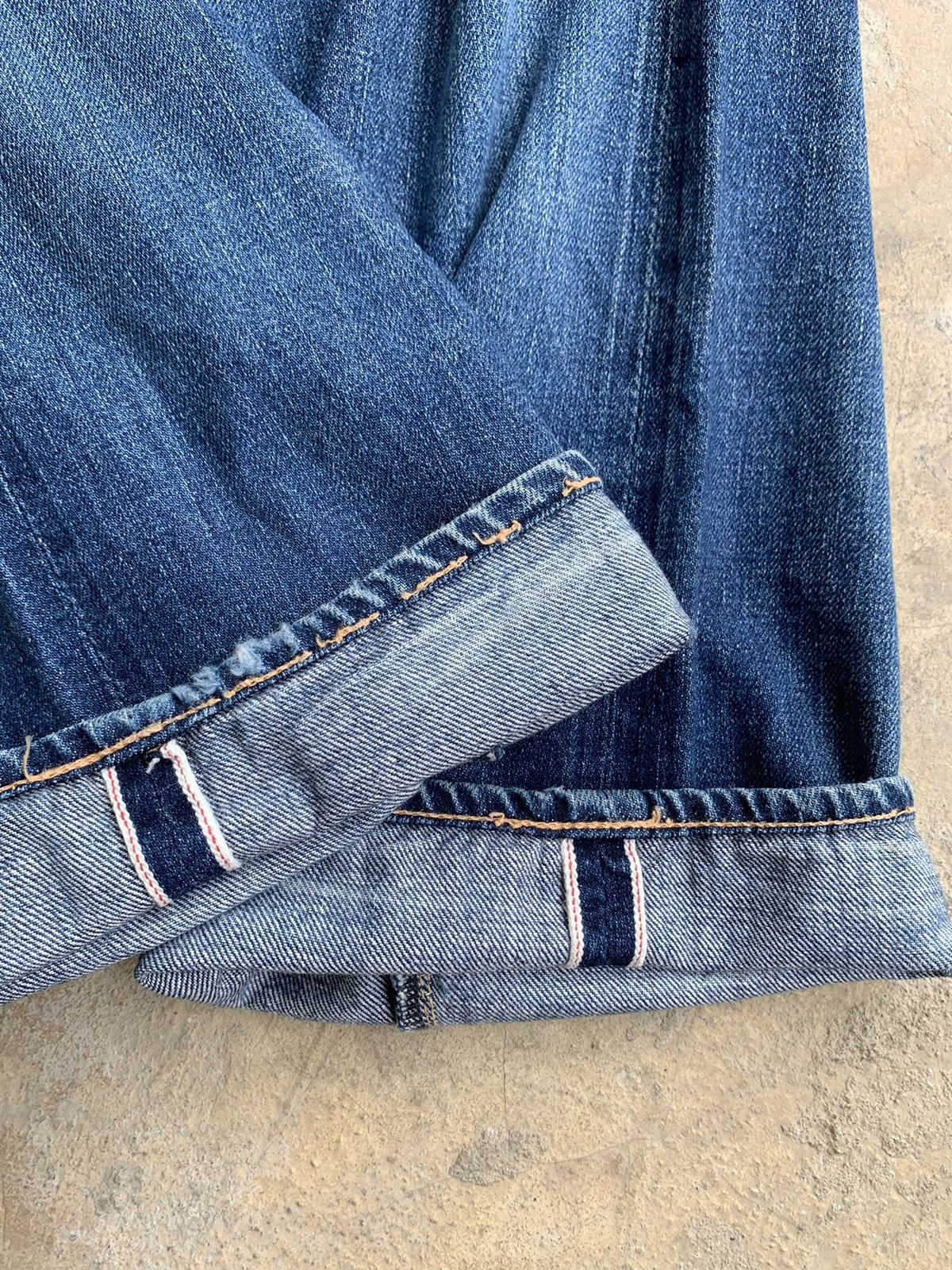 Japanese Brand × Vintage Unknown Japanese Brand Selvedge Distressed Denim Size US 31 - 5 Thumbnail