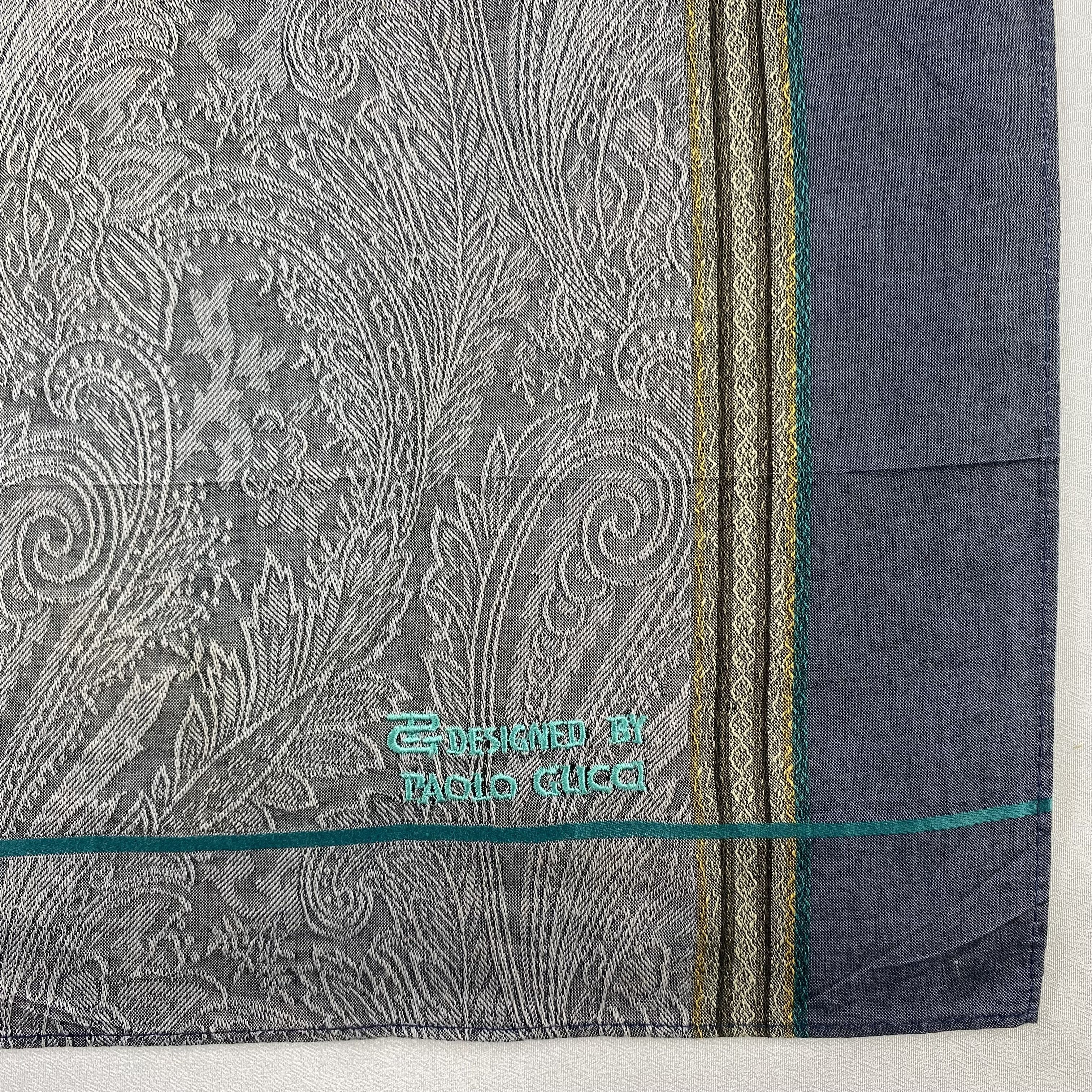 Paolo Gucci × Vintage Paolo Gucci Handkerchief / Neckerchief / Bandana-P1089 Size ONE SIZE - 3 Thumbnail