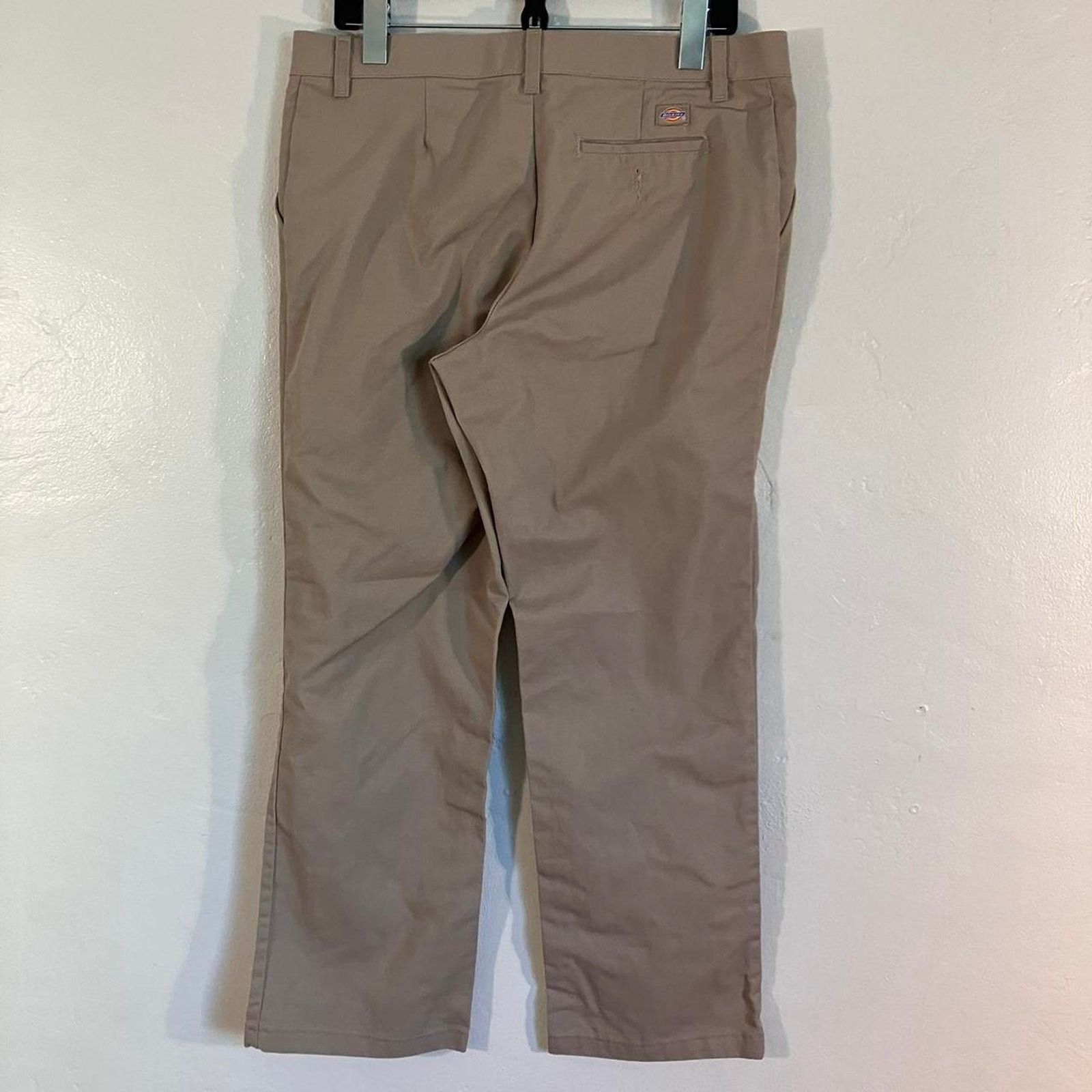 Dickies Dickies Khaki Chino Straight Leg Work Slacks Size 34" / US 12 / IT 48 - 4 Thumbnail