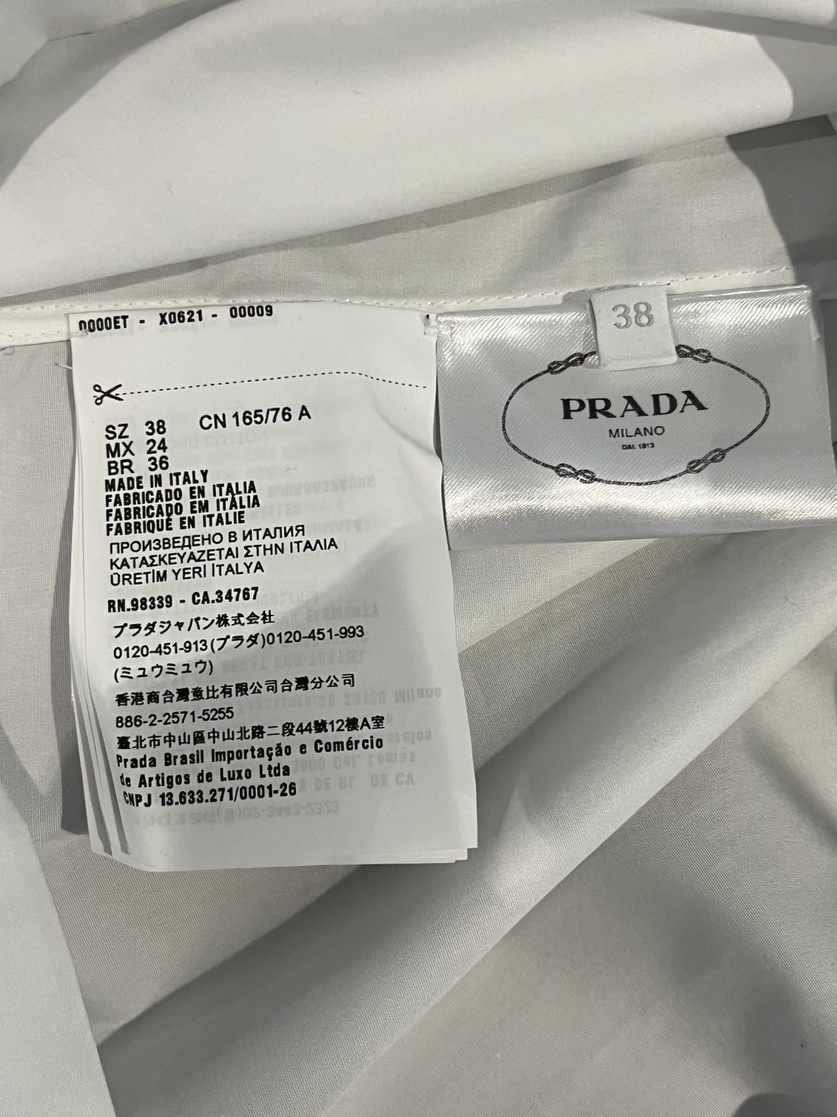 Prada PRADA SS21 Oversized Typographic Shirt Size US XL / EU 56 / 4 - 5 Thumbnail