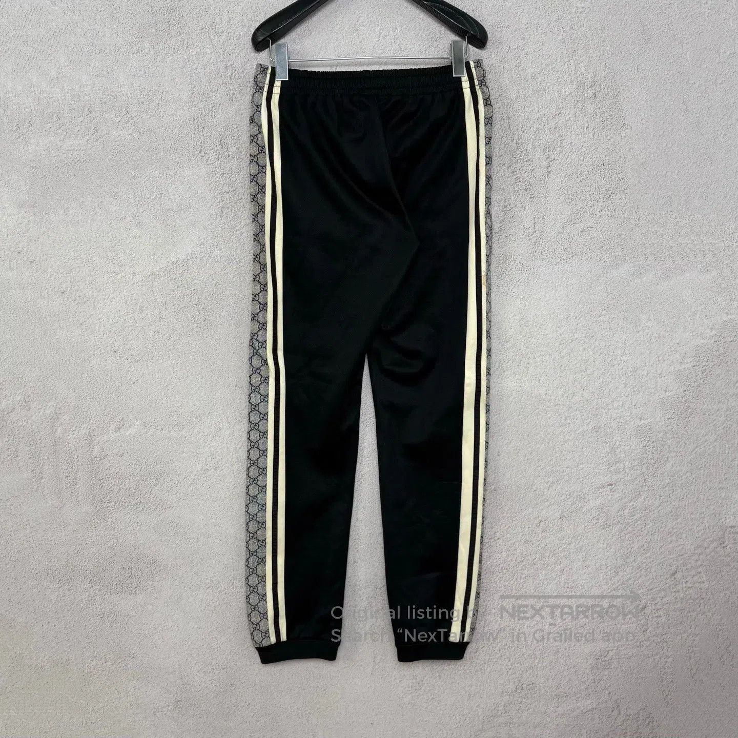 Gucci Guicci sizeS Snake-patterned side label sporty long pants Size 26" / US 2 / IT 38 - 2 Thumbnail