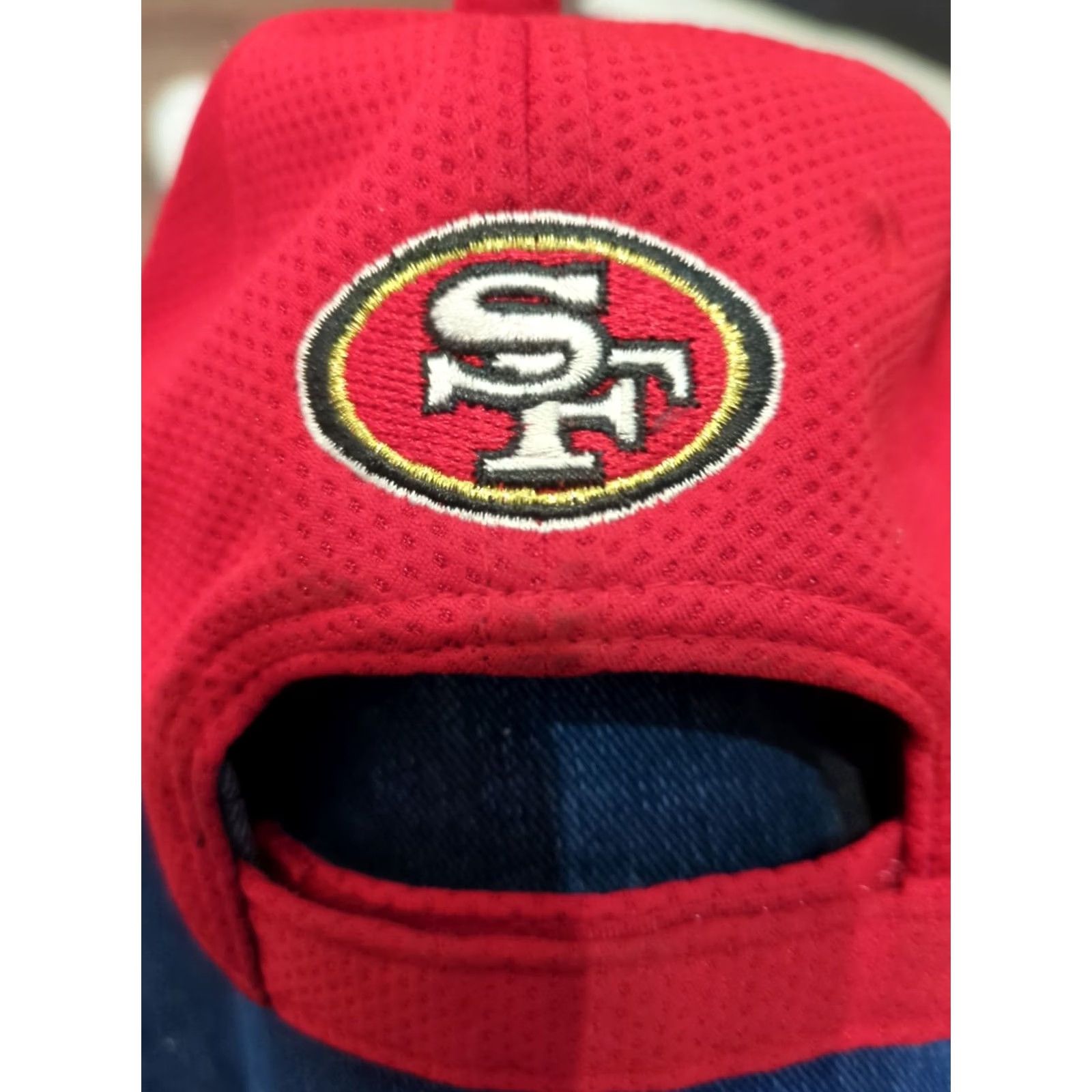 New Era New Era San Francisco 49ers Embroider Sideline Red/Black Adjustable Snapback Hat Men Red Colorful Casual Travel Workwear Size ONE SIZE - 3 Thumbnail
