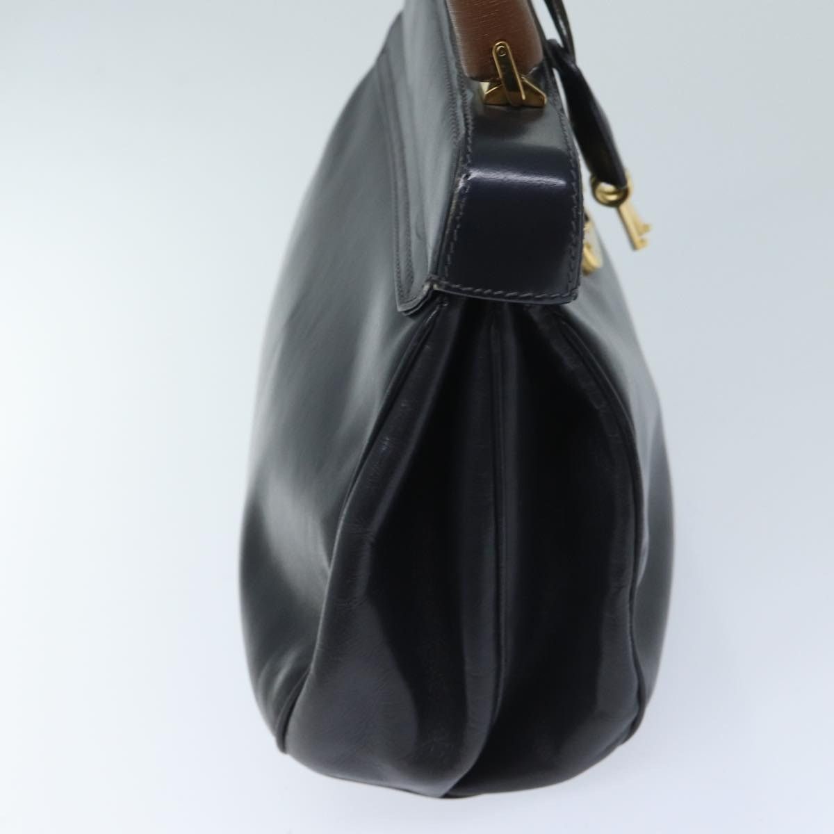 Gucci GUCCI Ready Lock Hand Bag Leather Navy 000 406 000 406 Size ONE SIZE - 4 Thumbnail