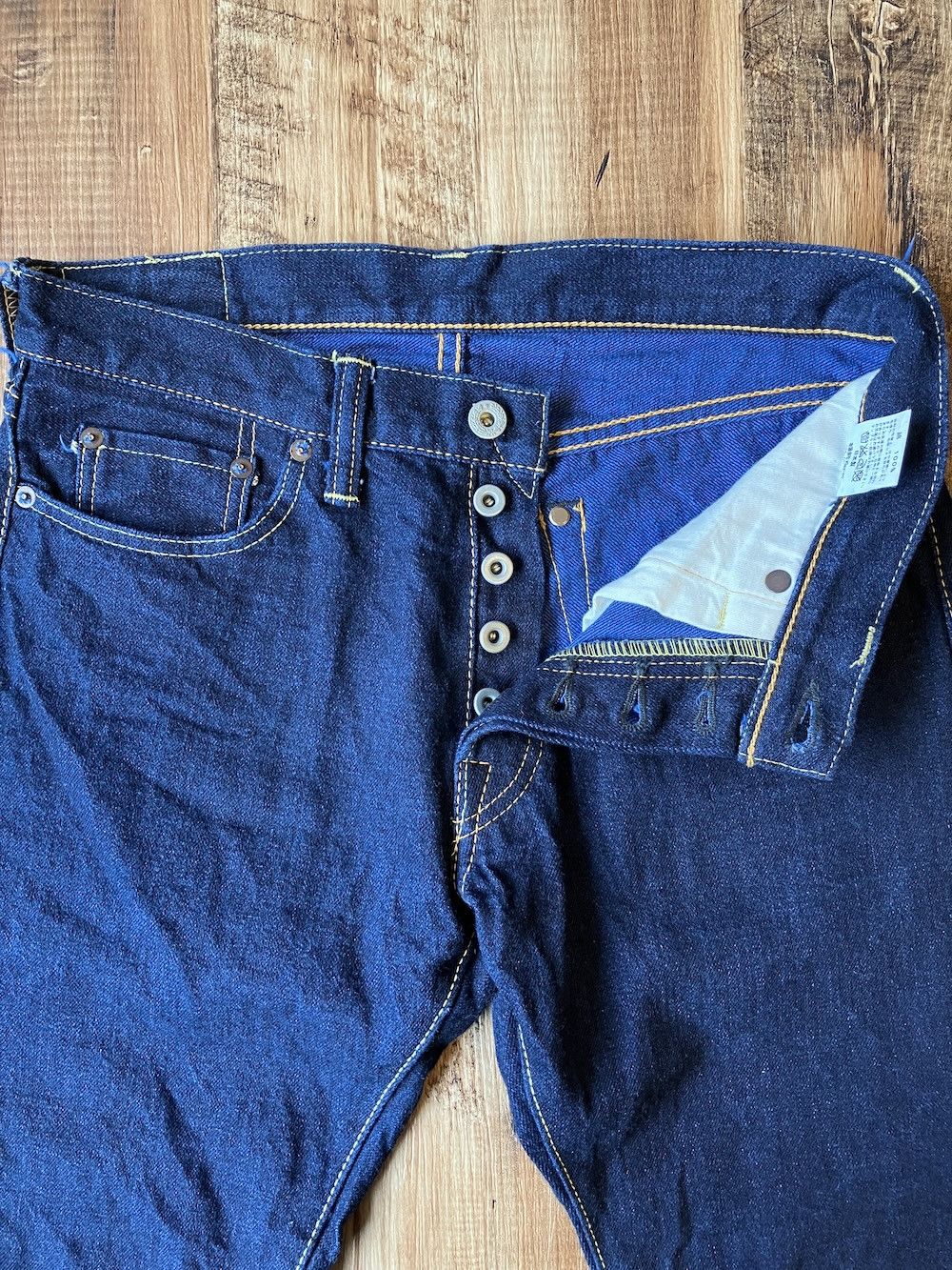Japanese Brand TENRYO DENIM TDP005 W31 x L35 “Color Revolution” Indigo&blue Size US 31 - 6 Thumbnail