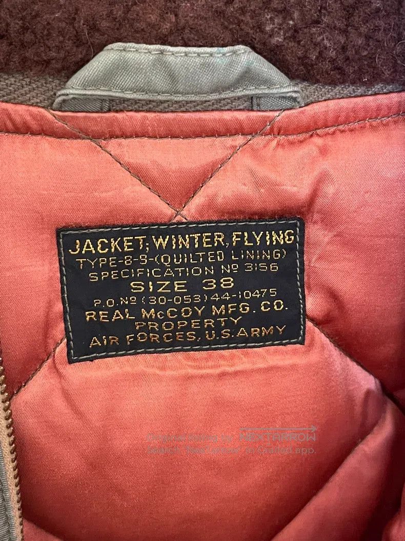 The Real McCoy's The Real McCoys S B-9 B9 Air Force Flight Jacket Size US M / EU 48-50 / 2 - 3 Thumbnail