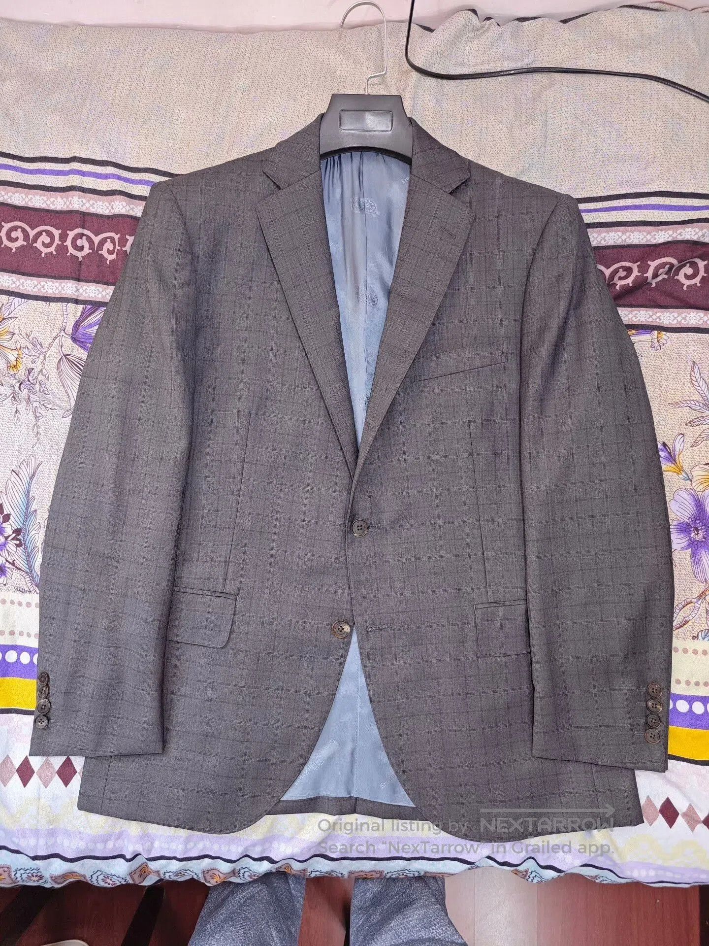 Ermenegildo Zegna Custom Gray Wool and Linen Suit. Size US M / EU 48-50 / 2 - 5 Thumbnail