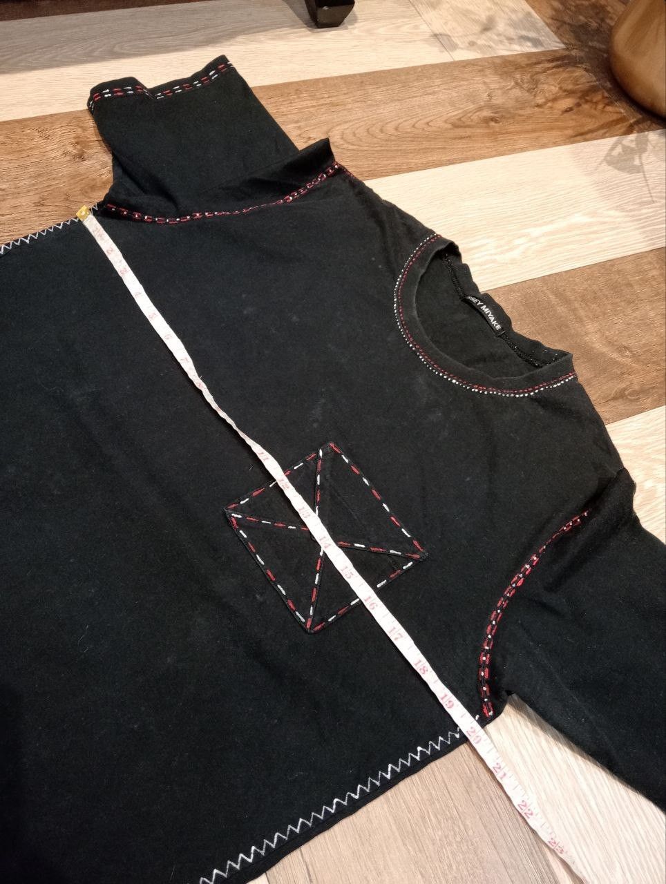 Issey Miyake VINTAGE ISSEY MIYAKE BLACK COTTON POCKET T-SHIRT Size US M / EU 48-50 / 2 - 7 Thumbnail