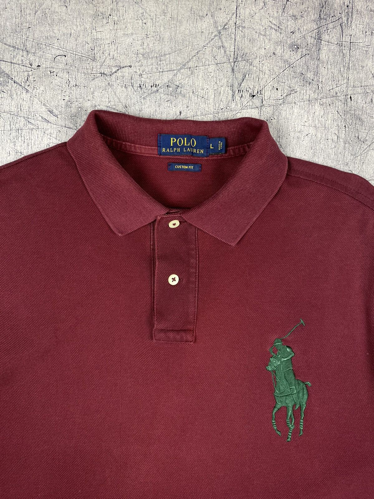 Polo Ralph Lauren Vintage Y2K Polo Ralph Lauren Big Pony Rugby Shirt Size US L / EU 52-54 / 3 - 5 Thumbnail