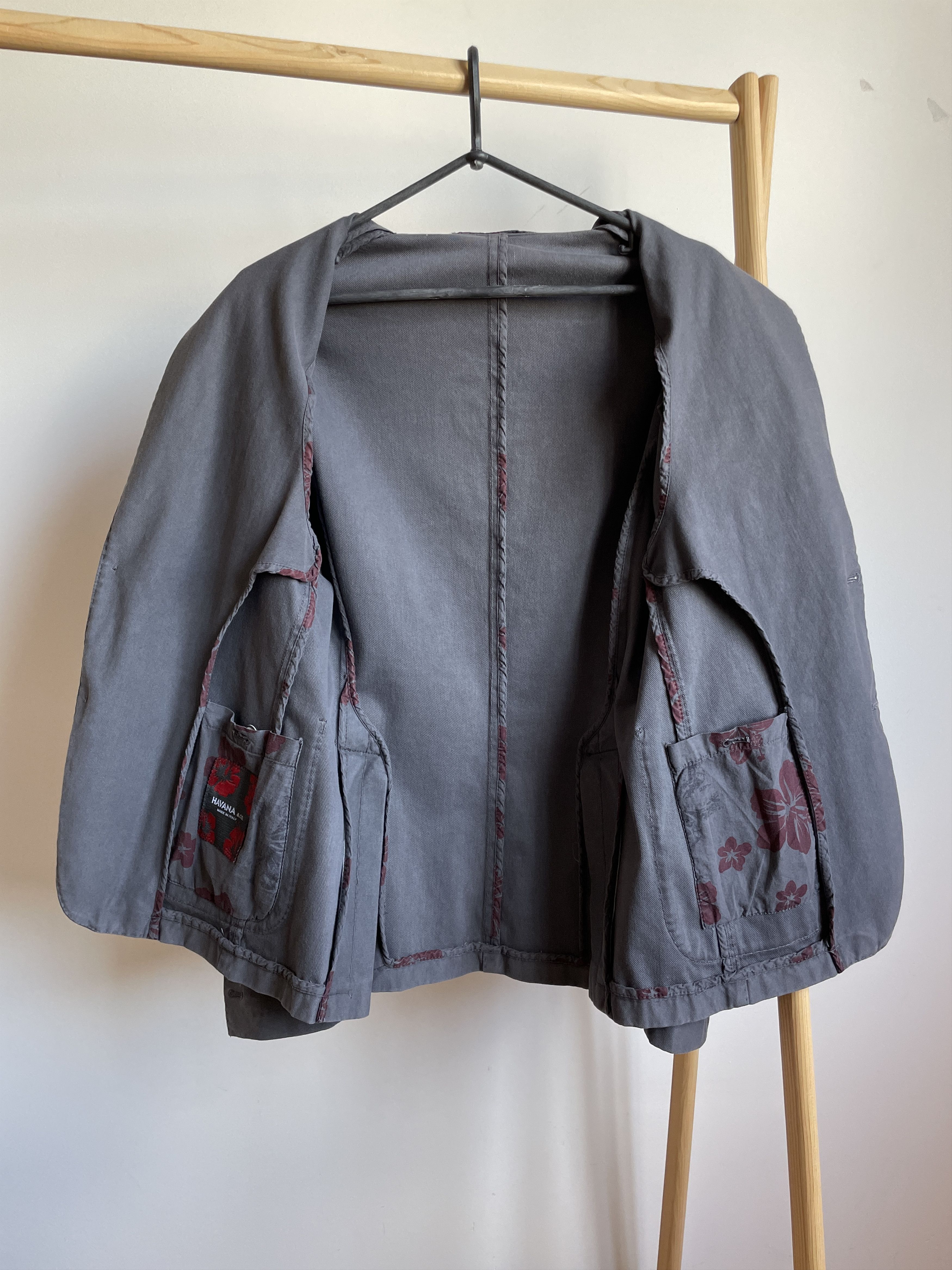Other Havana & Co Cotton Garment Dyed Slim Unlined Blazer Size 38R - 3 Thumbnail