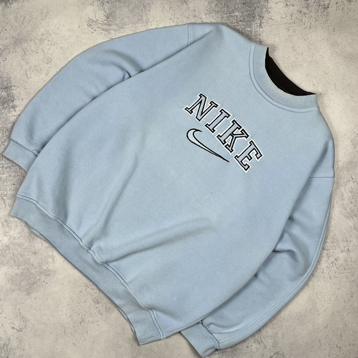 Nike Vintage Nike embroidered big logo bootleg sweatshirt 90’s Size US M / EU 48-50 / 2 - 1 Thumbnail