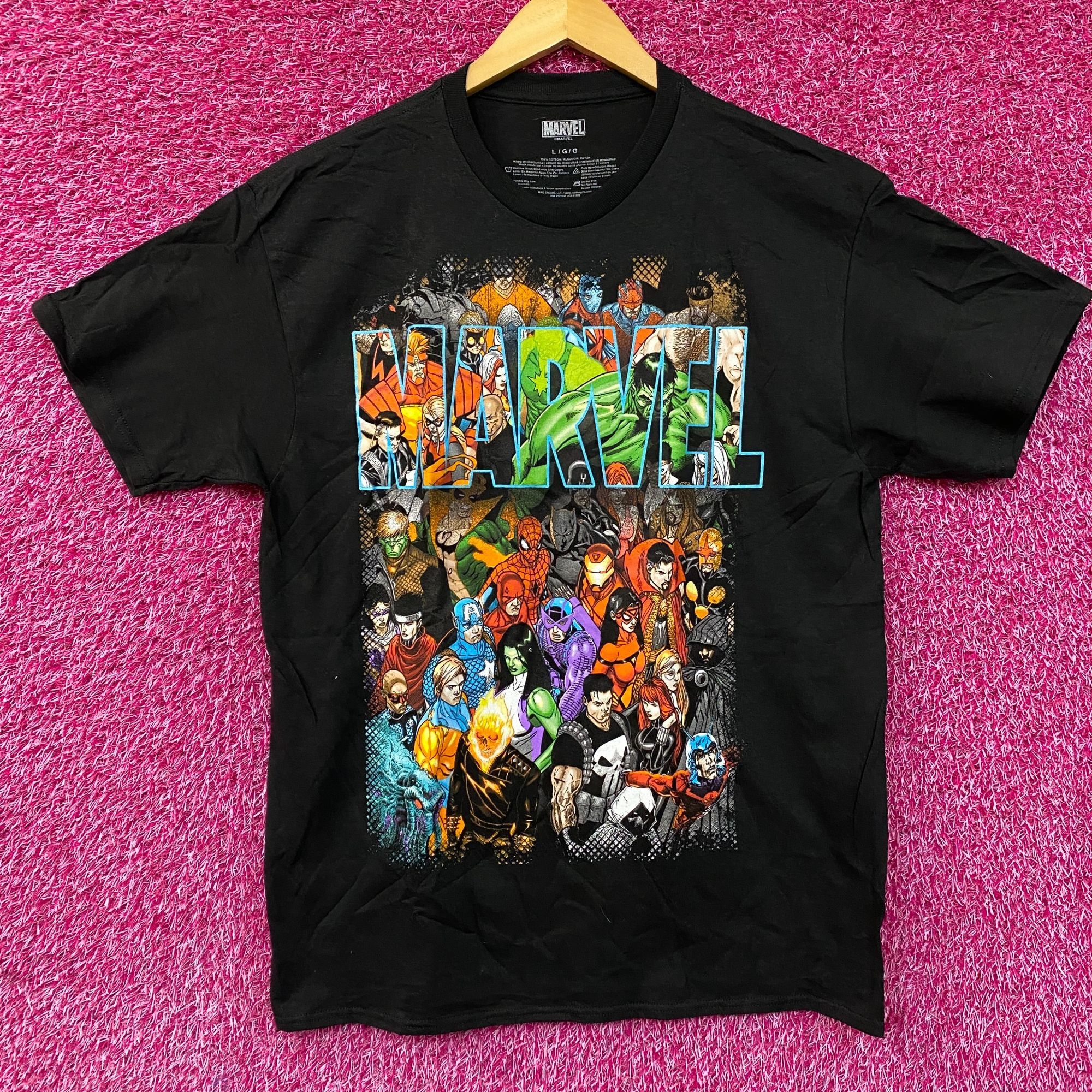 Marvel Comics Marvel Super Hero Group Shot Graphic Design T-Shirt large Size US L / EU 52-54 / 3 - 1 Thumbnail