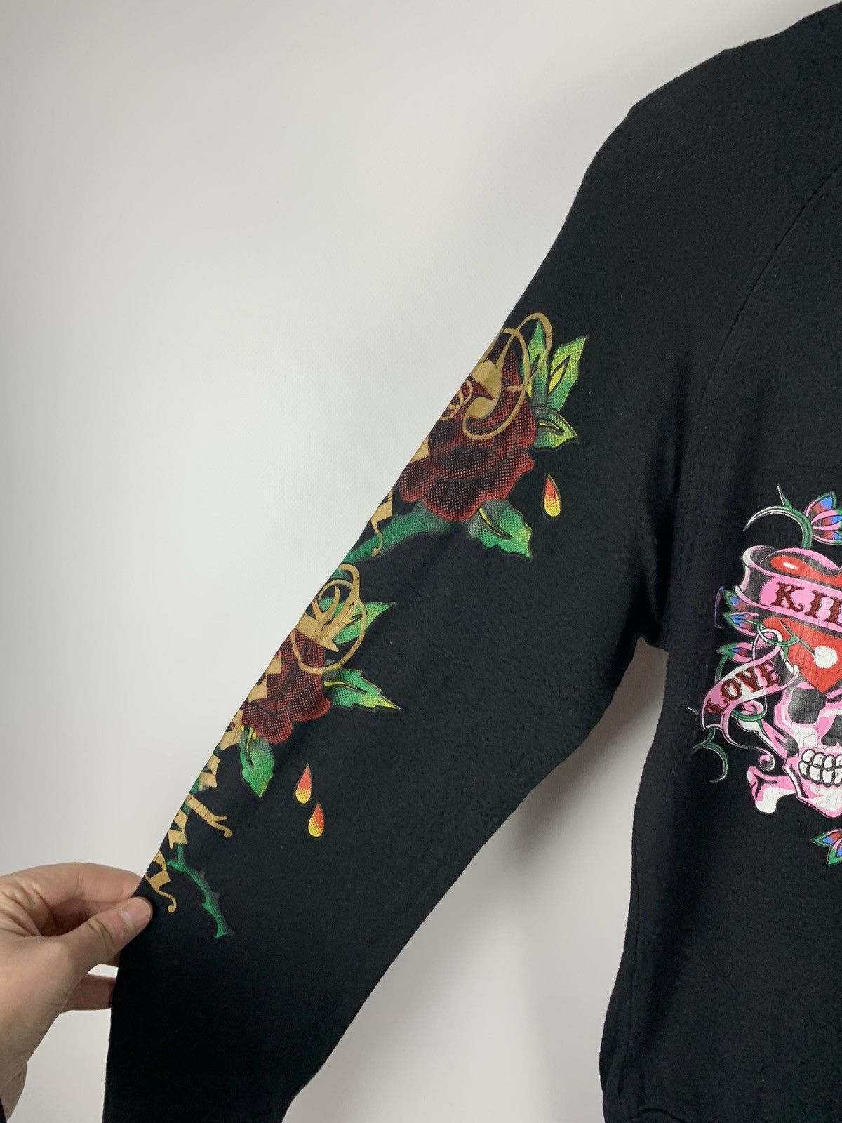 Ed Hardy Vintage Y2K Ed Hardy By Christian Audigier Track Jacket Zip Size S / US 4 / IT 40 - 9 Thumbnail