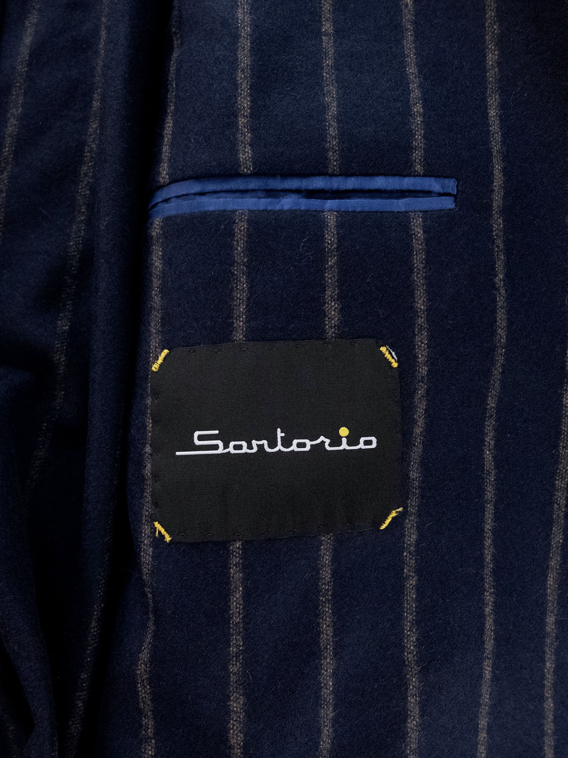 SARTORIO Napoli by Kiton navy blue wool cashmere suit 44 54