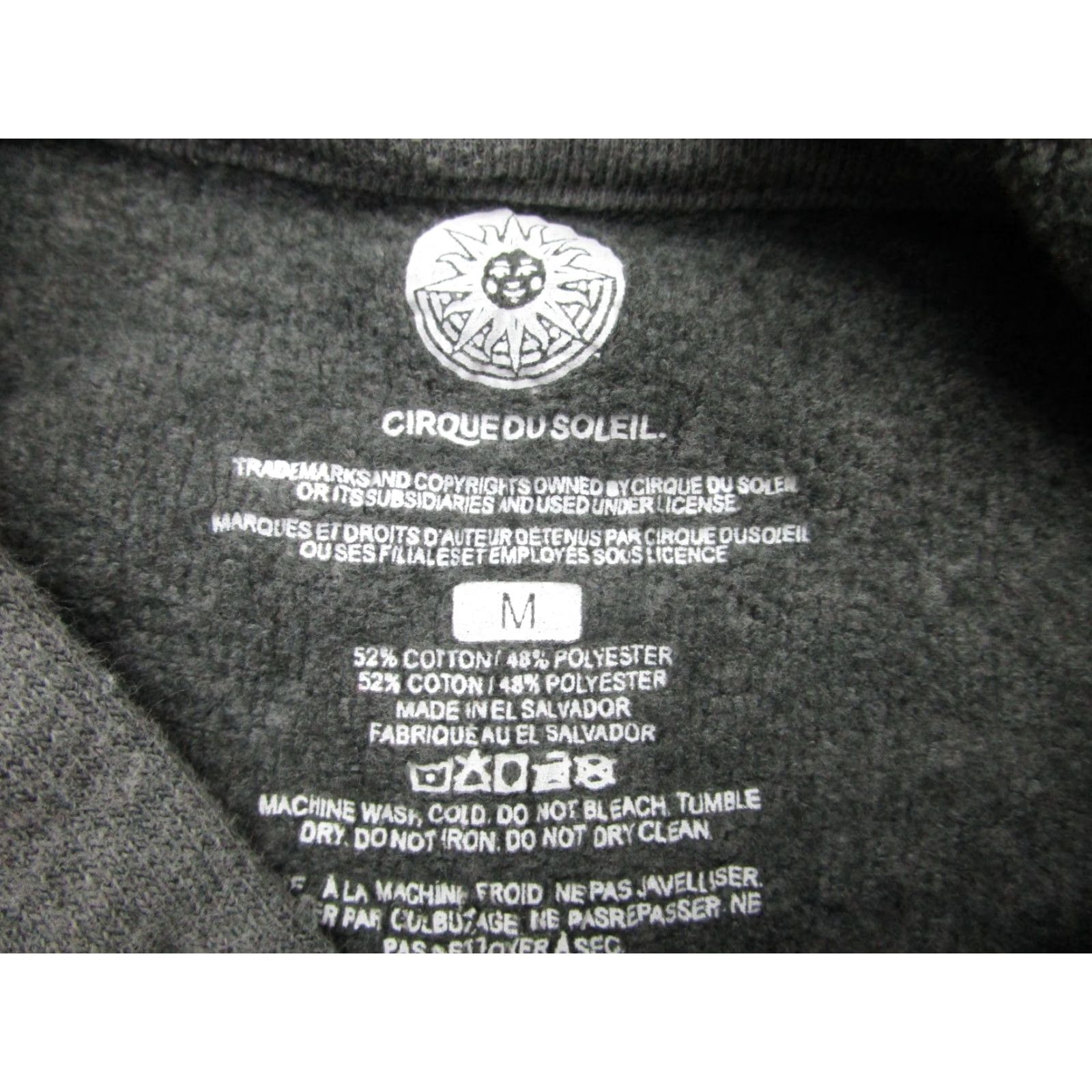 Logo 7 VINTAGE Cirque du Soleil Hoodie Mens M Gray Pullover Fleece Logo Graphic Print Size US M / EU 48-50 / 2 - 6 Thumbnail