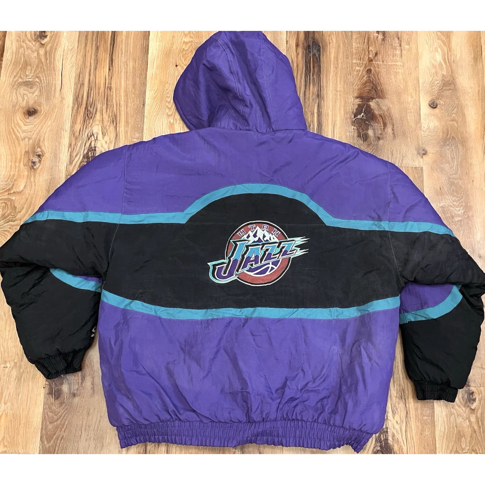 Logo Athletic VINTAGE Logo Athletic NBA Utah Jazz Puffer Zip Up Jacket Men's XL Purple Size US XL / EU 56 / 4 - 2 Thumbnail