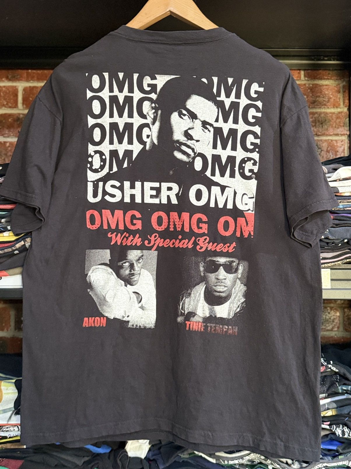 Rap Tees Vintage Y2K Ushers Omg Tour Akon Rapper Hip hop Faded Tee Size US XL / EU 56 / 4 - 2 Thumbnail