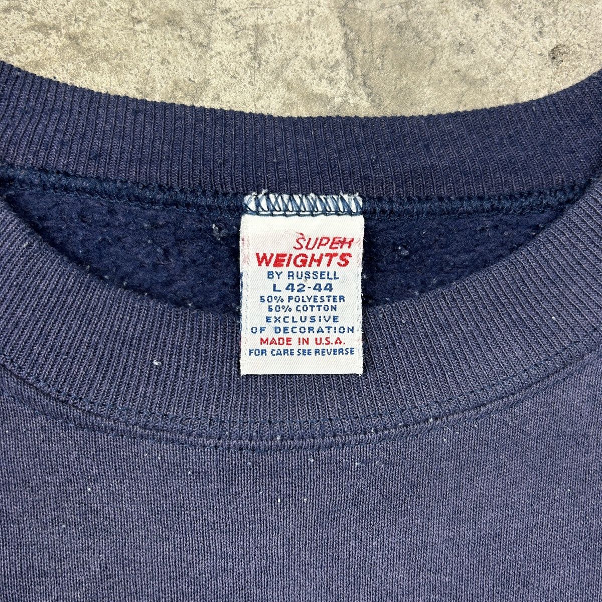 Vintage 1980s Trashed Russell Sweatshirt Size US L / EU 52-54 / 3 - 11 Thumbnail