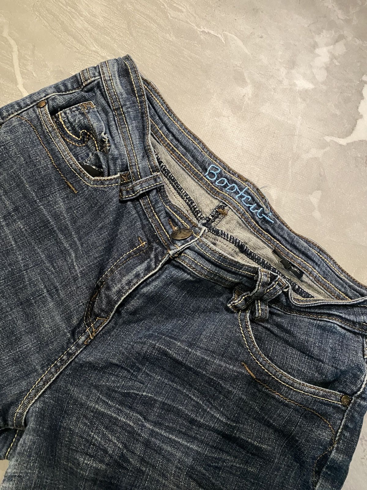 Vintage Dark Slim Archive Jeans / Vintage Retro Denim 90s Size US 32 / EU 48 - 2 Thumbnail