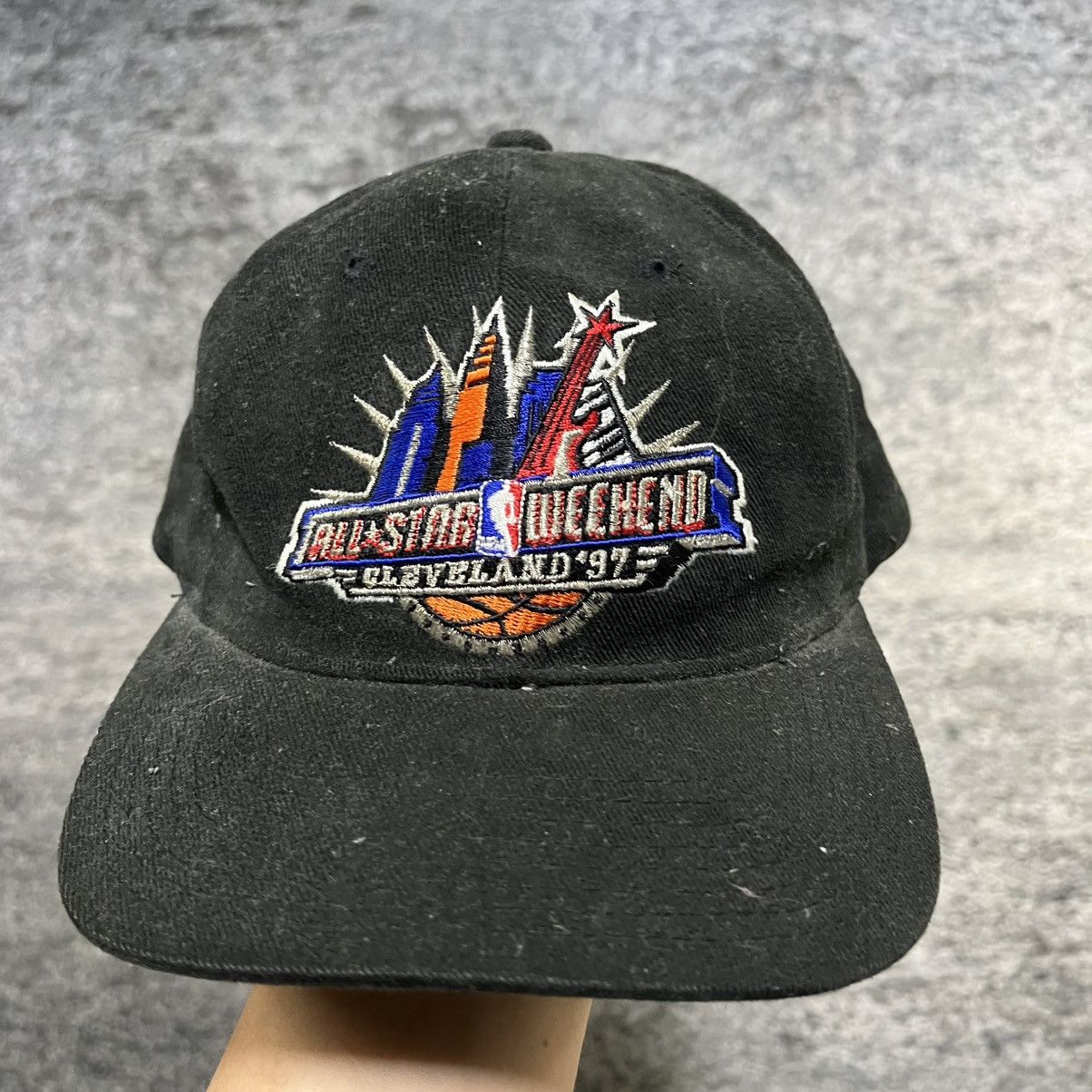NBA Vintage 90s Cleveland All Star Weekend 1997 Snapback Hat Size ONE SIZE - 2 Thumbnail