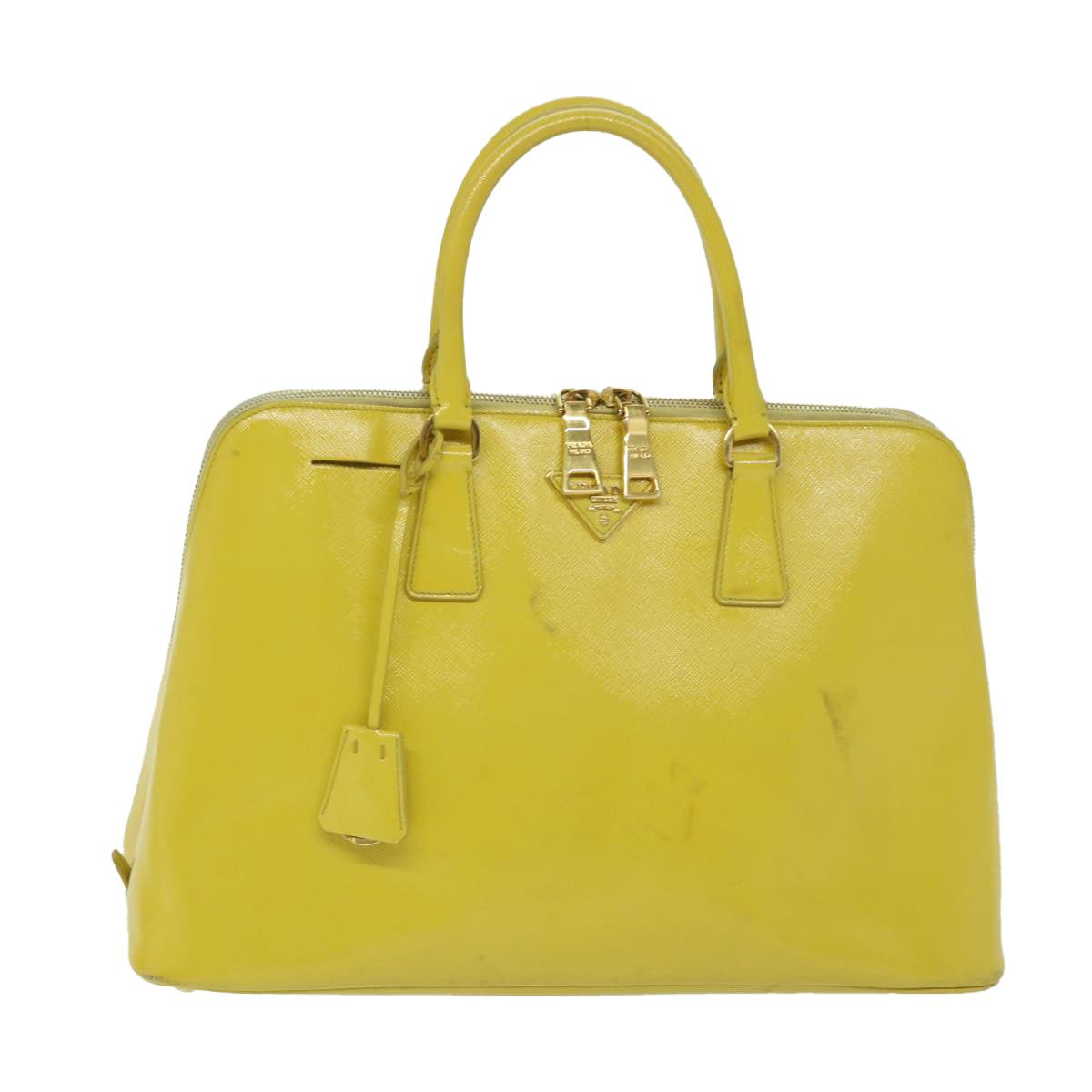 image of Prada Saffiano Handbag in Yellow, Women's