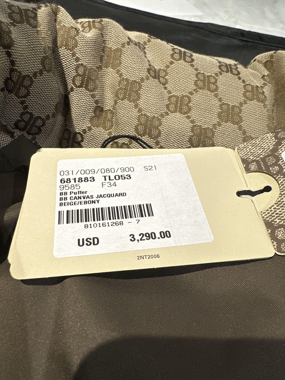 Balenciaga × Gucci Balenciaga X Gucci Puffer Canvas Jacquard Size S / US 4 / IT 40 - 9 Thumbnail
