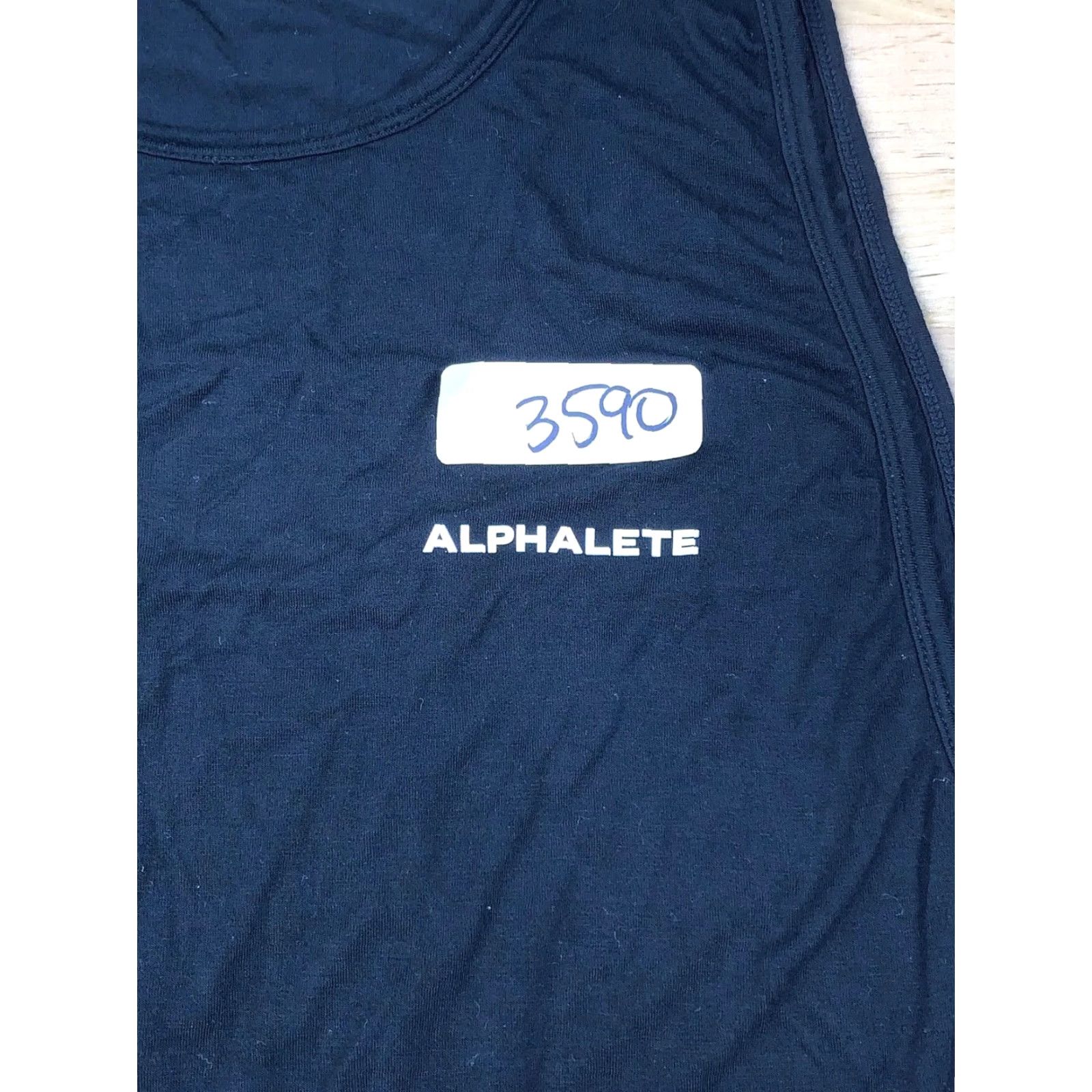 Vintage Mens ALPHALETE Sleeveless T-Shirt Black Small Gym Activewear #3590 Size US S / EU 44-46 / 1 - 3 Thumbnail
